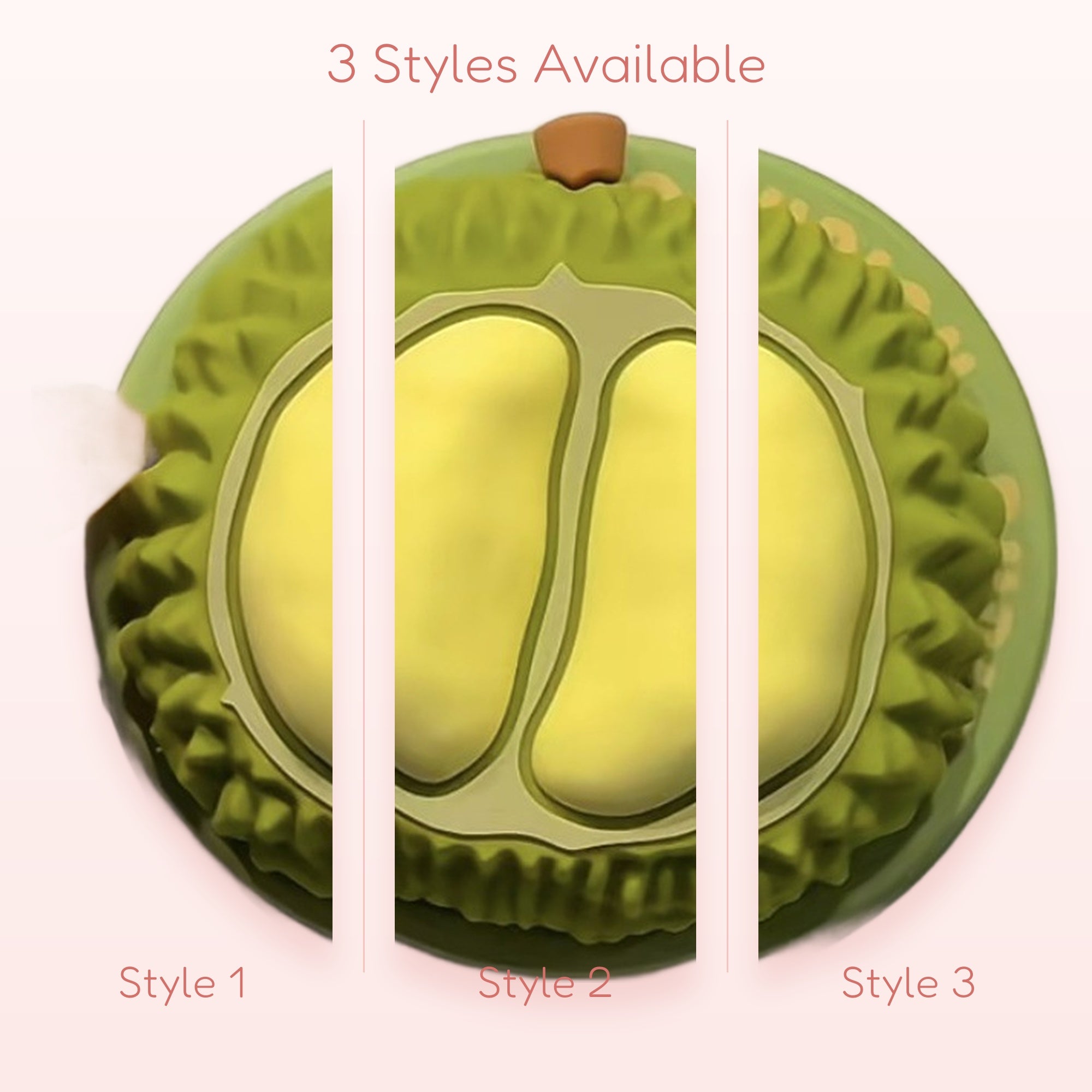 Kawaii Durian Fruit Phone Grip | Cute Green & Yellow Pop Socket Stand