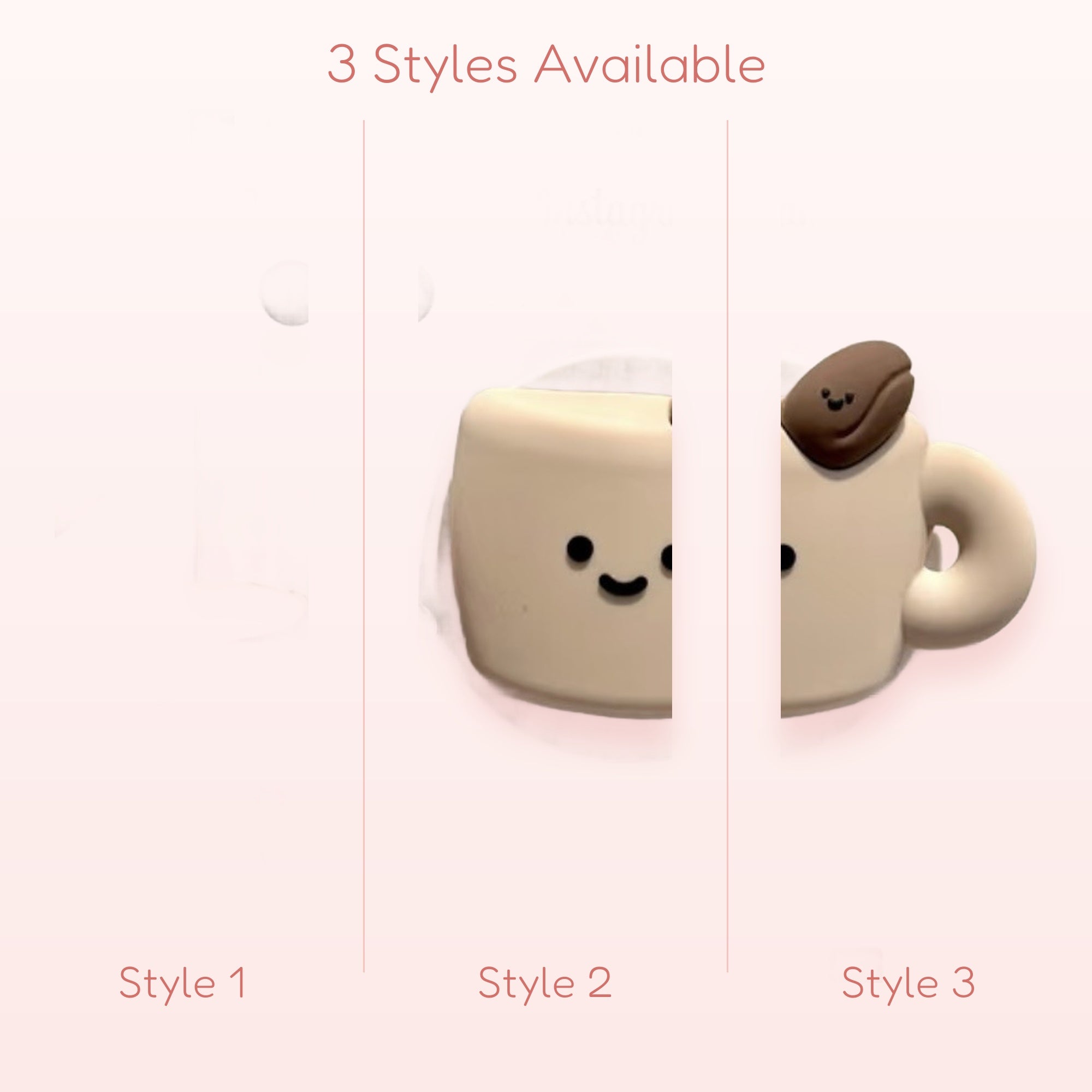 Cute Coffee Cup Phone Grip | Kawaii Pop Socket Stand with Coffee Bean