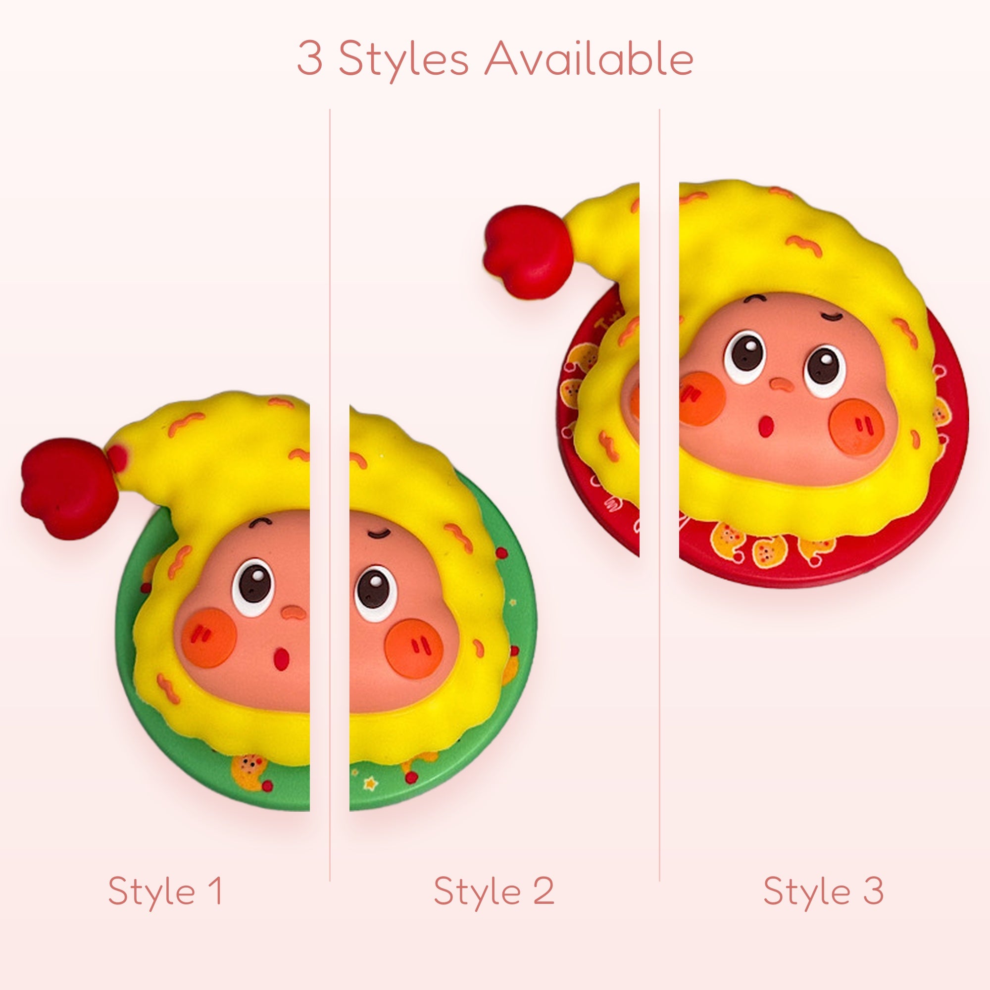 Cute Cartoon Character Phone Grip | Kawaii Yellow Hat Pop Socket Stand