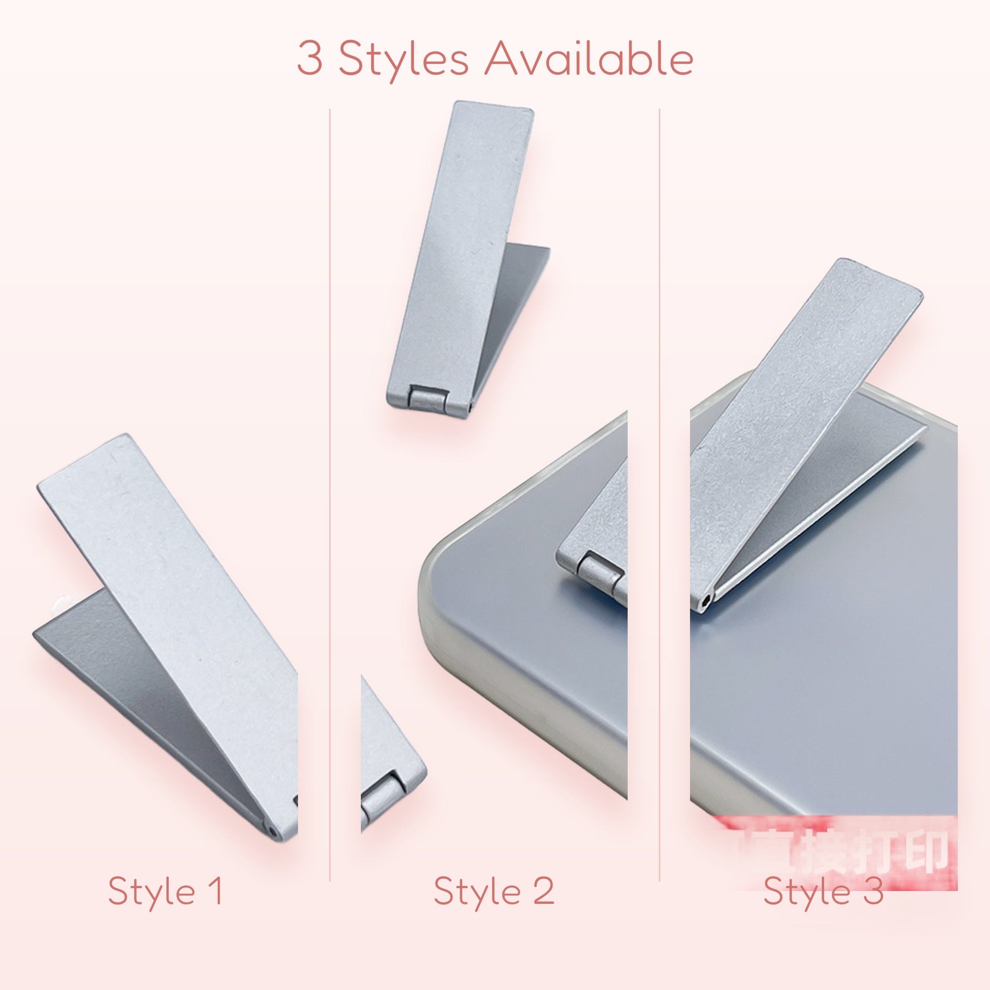 Minimalist Silver Foldable Phone Grip | Sleek Metal Kickstand Stand