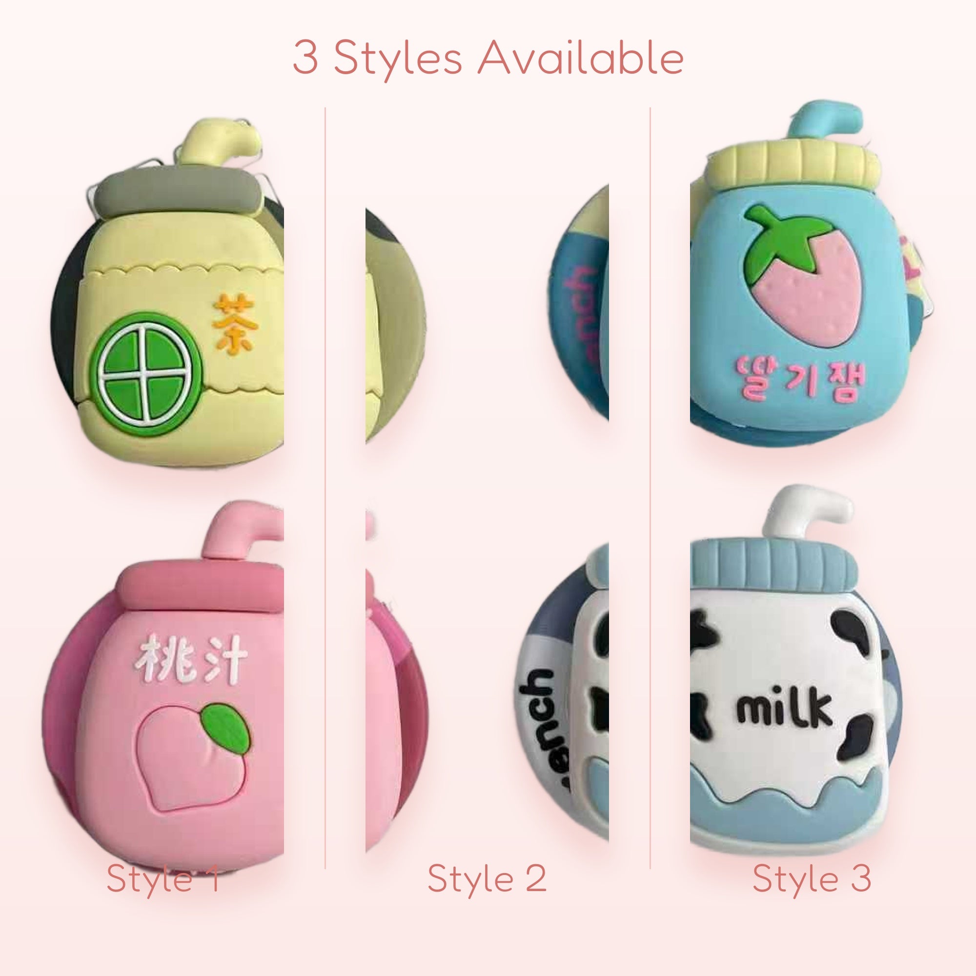 Kawaii Boba Tea Phone Grip Set | Cute Milk Tea Pop Socket Stand