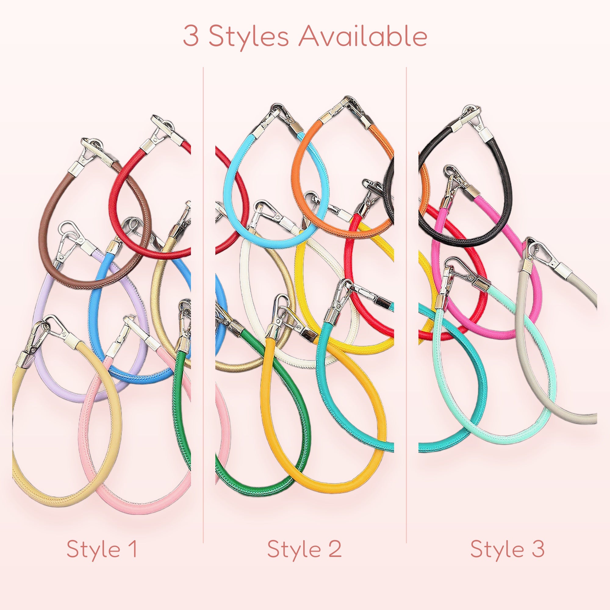 Colorful Braided Leather Phone Wristlet Strap | Aesthetic Keychain Lanyard