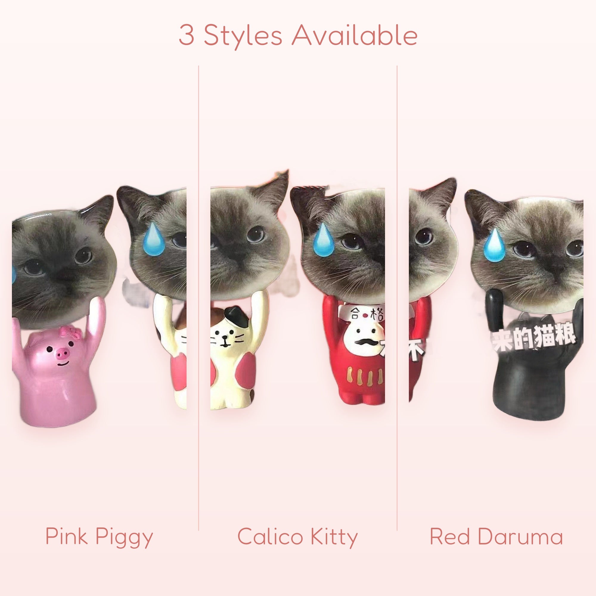 Kawaii Cat Phone Stand | Cute Animal Resin Desk Holder | Funny Cat Gift | Aesthetic Phone Accessory | Gift for Her