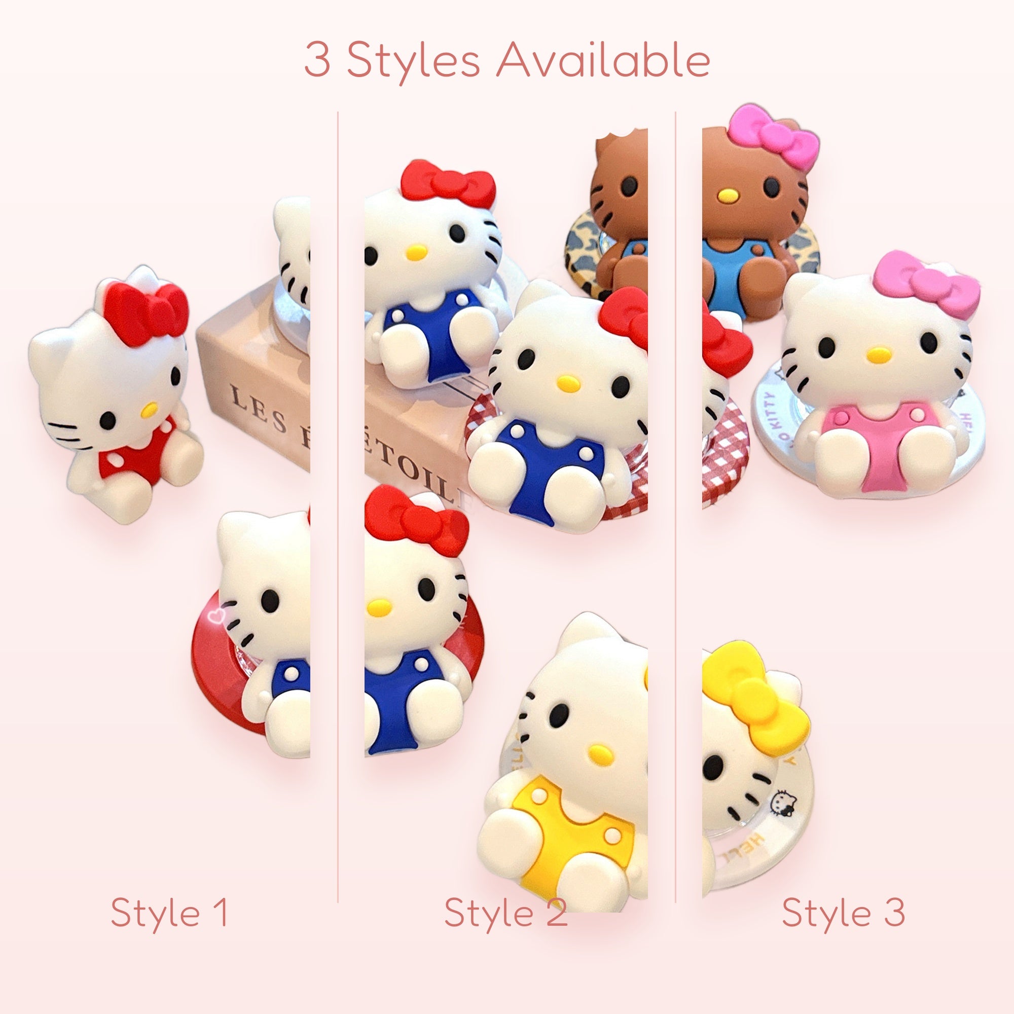 Kawaii Hello Kitty Magnetic Phone Grip | Cute Silicone Pop Socket Stand