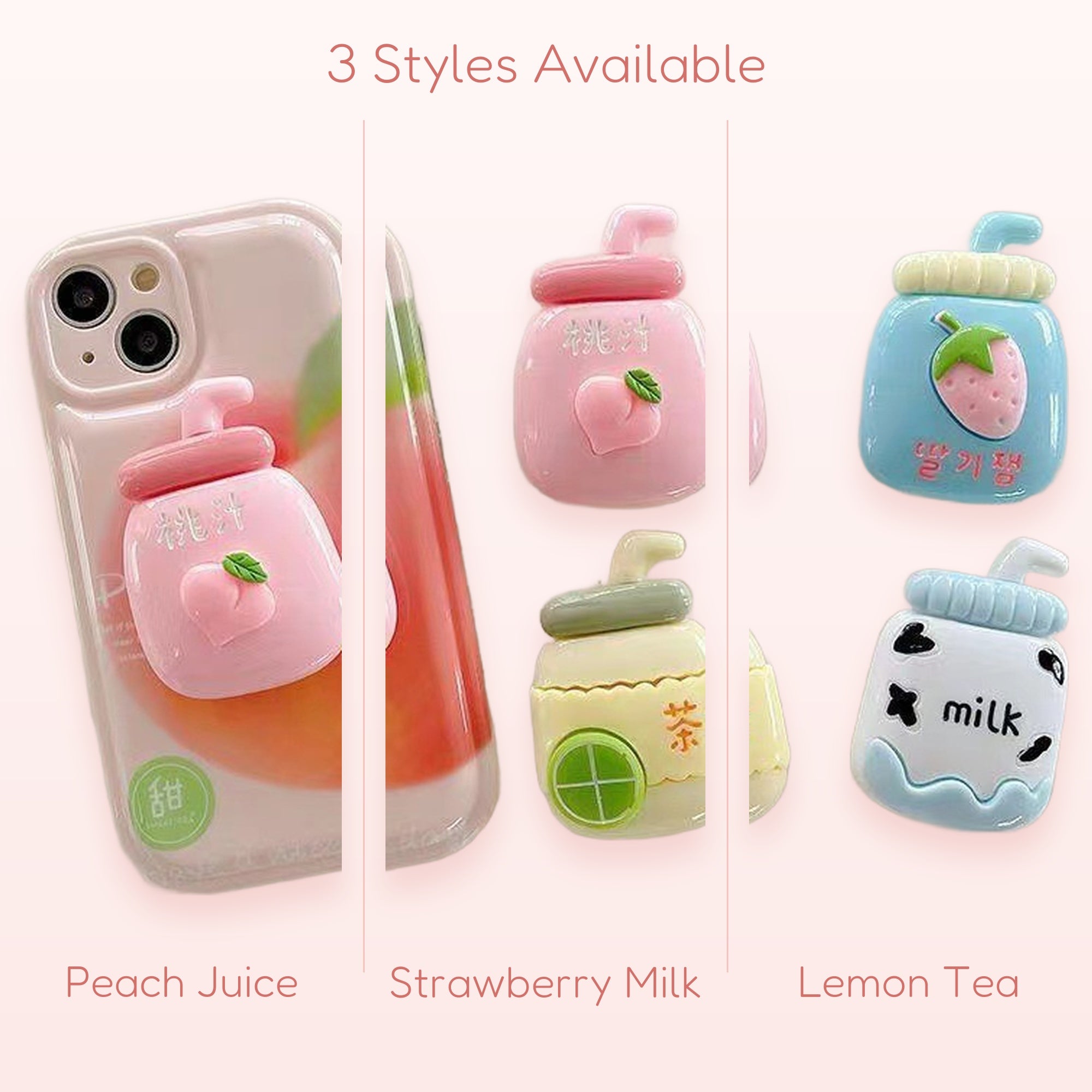 Clover Cup — Kawaii Flower & Bear Phone Grip Stand
