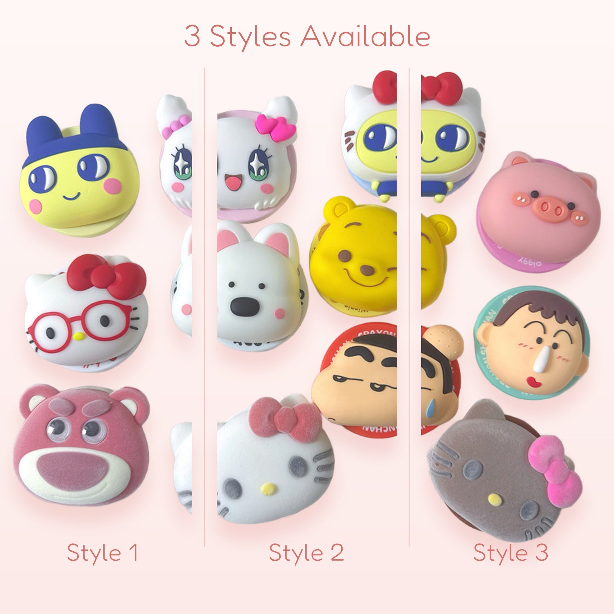 SIMPLYBUBBI — Cute Cartoon Animal Phone Grip | Silicone Pop Socket Holder