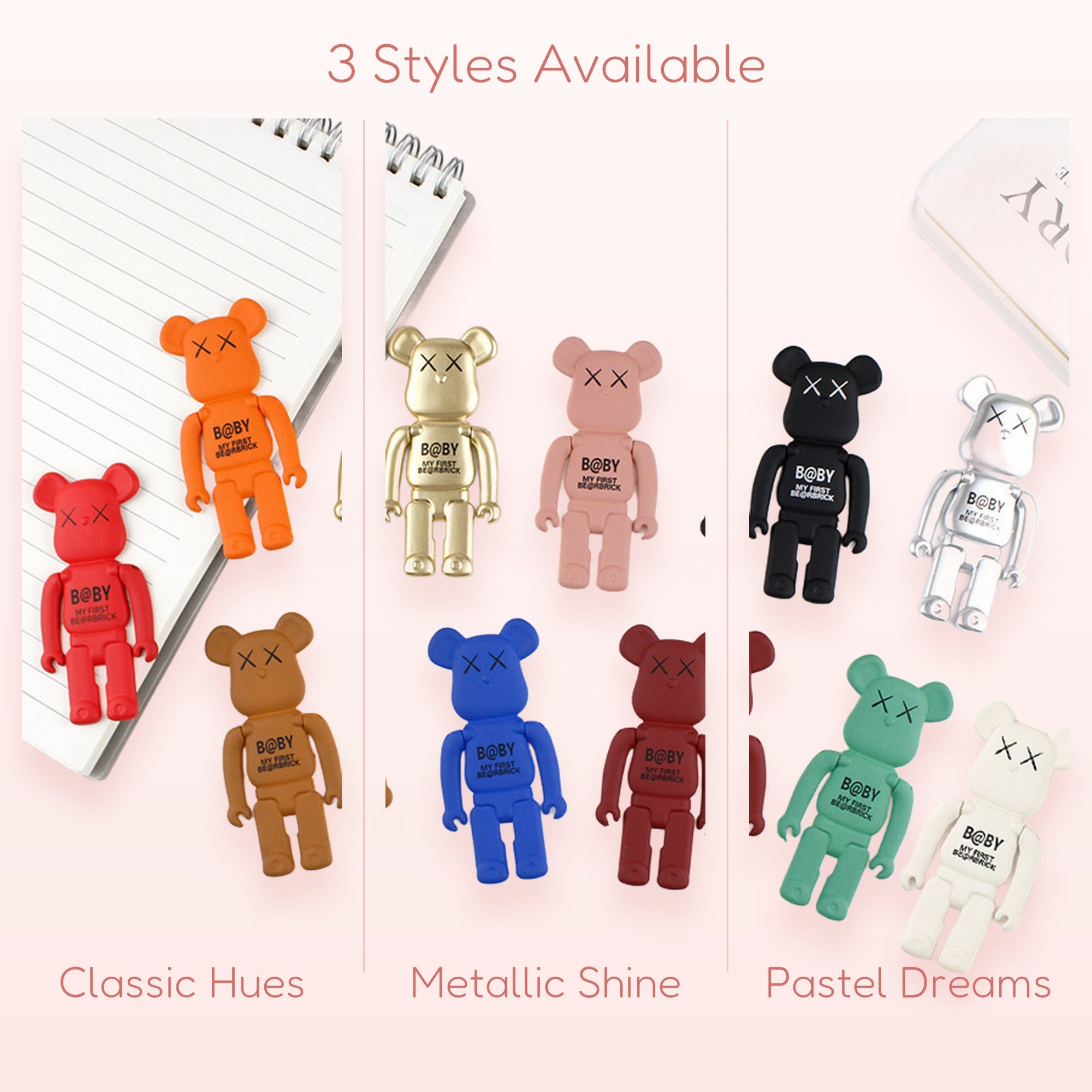 Bearbrick Phone Charm | Kawaii Bear Keychain | Cute Phone Accessory | Y2K Aesthetic | Gift for Her