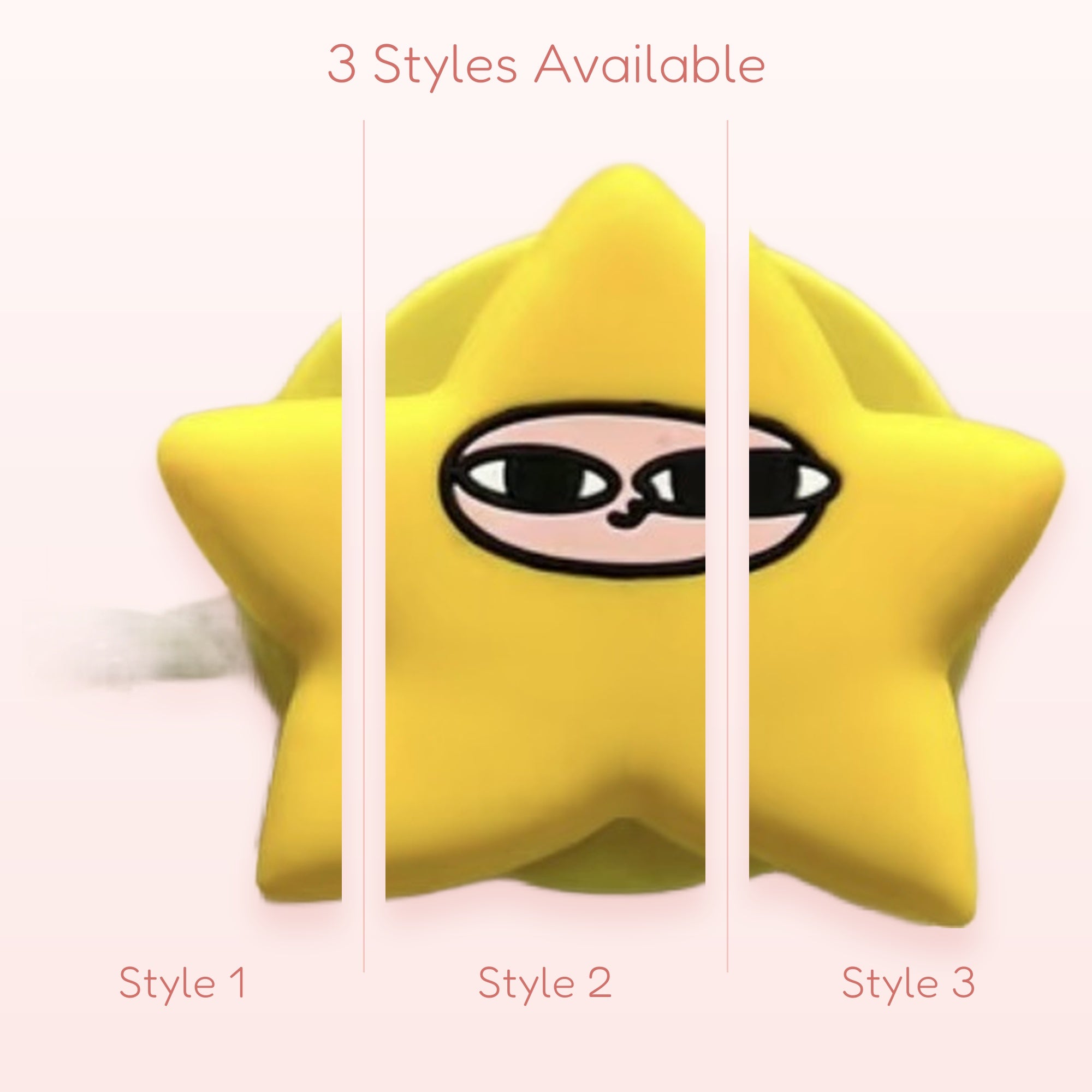 Cute Yellow Star Character Phone Grip | Kawaii Pop Socket Stand with Googly Eyes