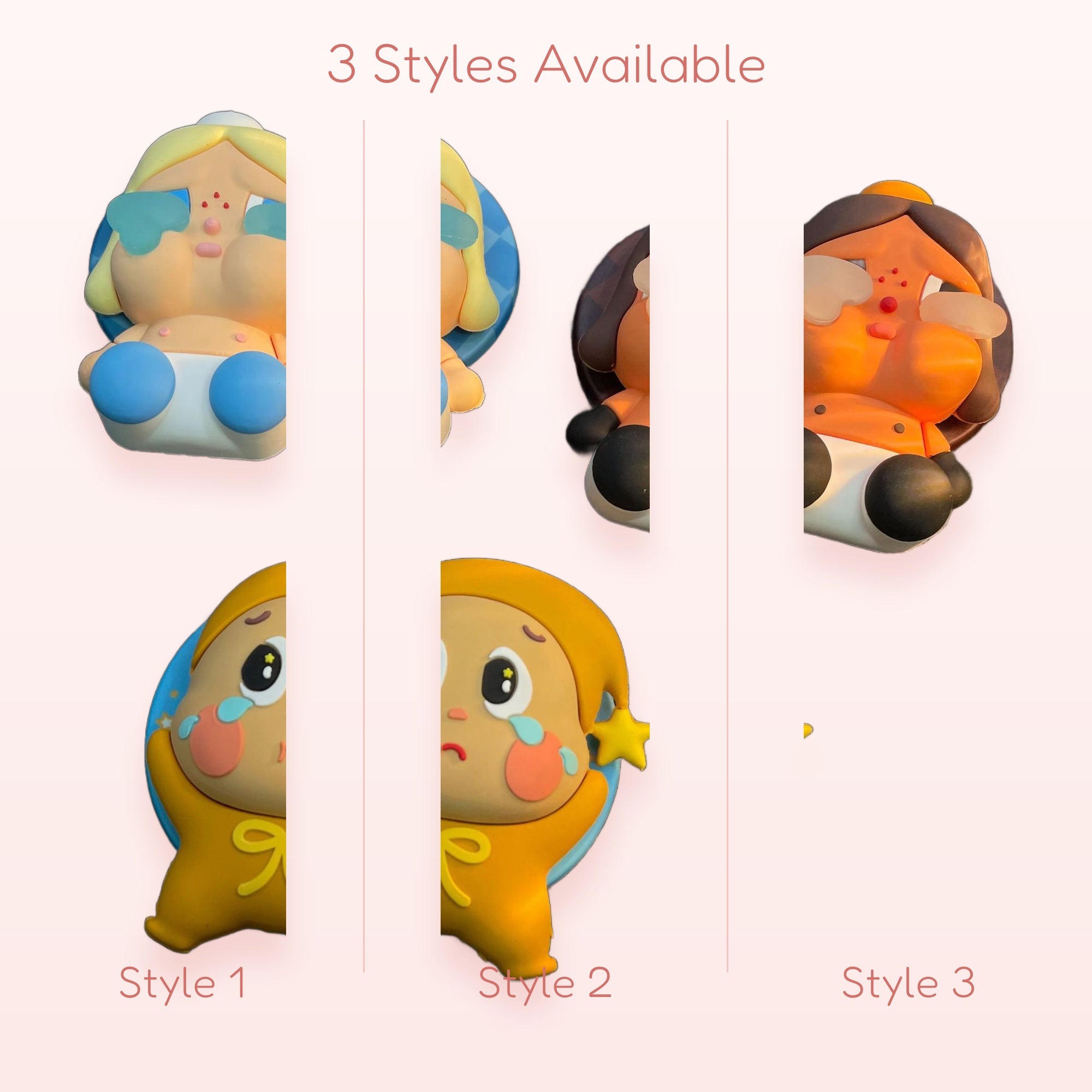Crying Baby Silicone Phone Grip Set | Kawaii Sad Face Pop Socket Stand