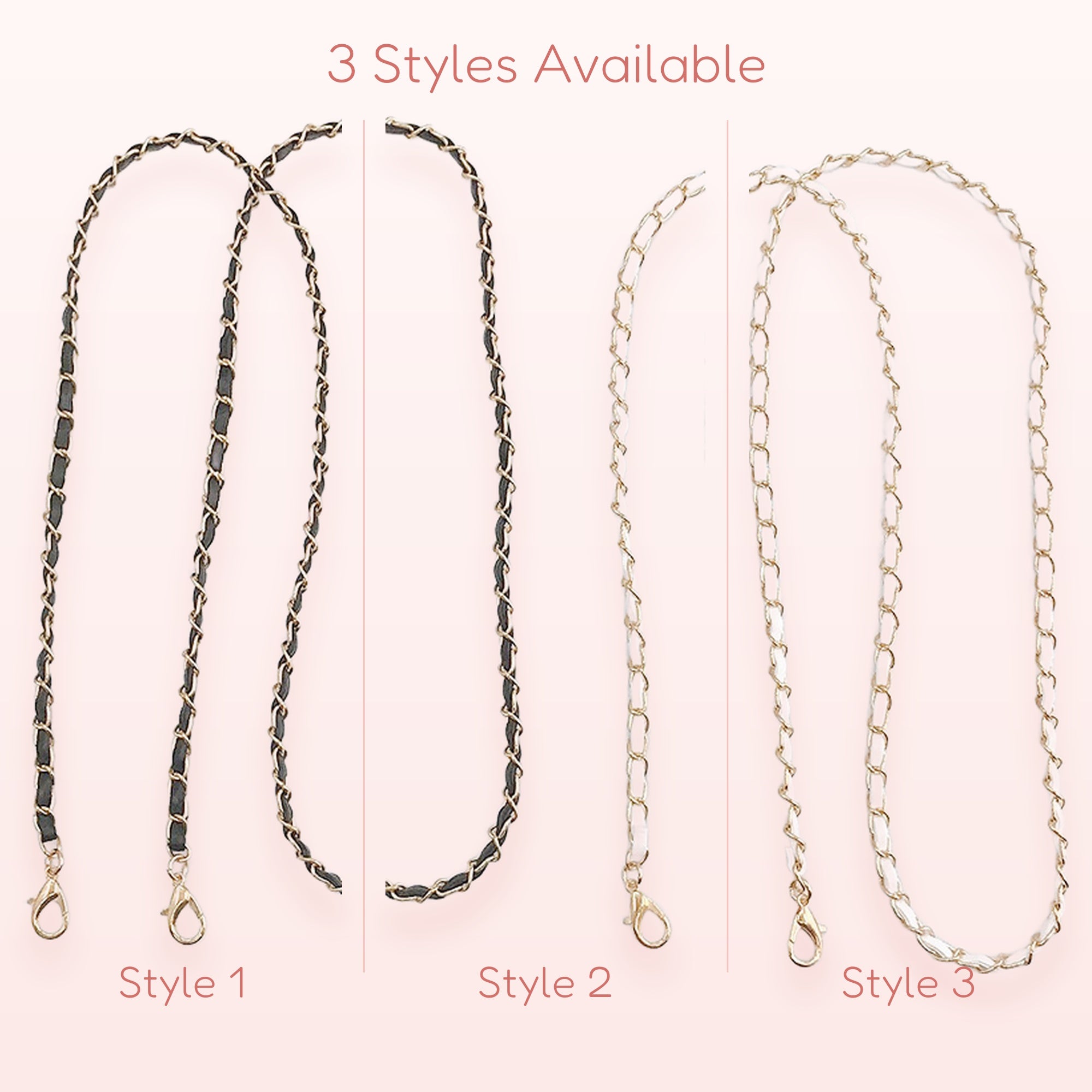 Chic Gold Chain & Leather Phone Charm Strap | Elegant Crossbody Lanyard
