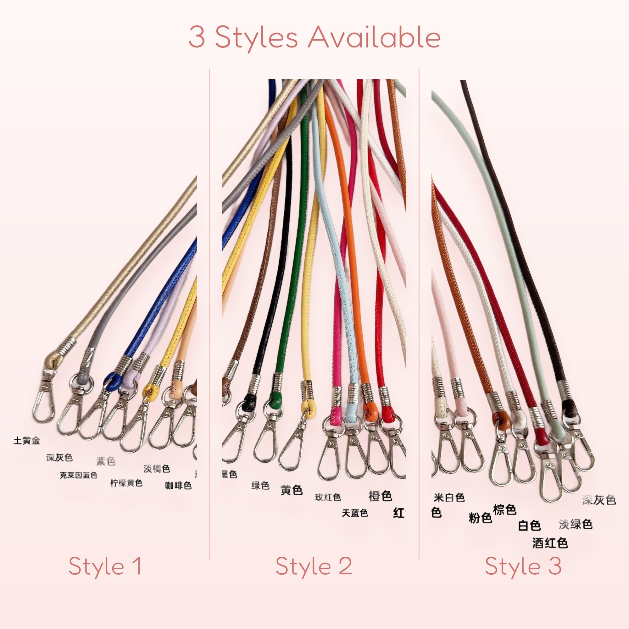 SIMPLYBUBBI — Multi-colored Braided Phone Lanyard | Keychain Phone Strap