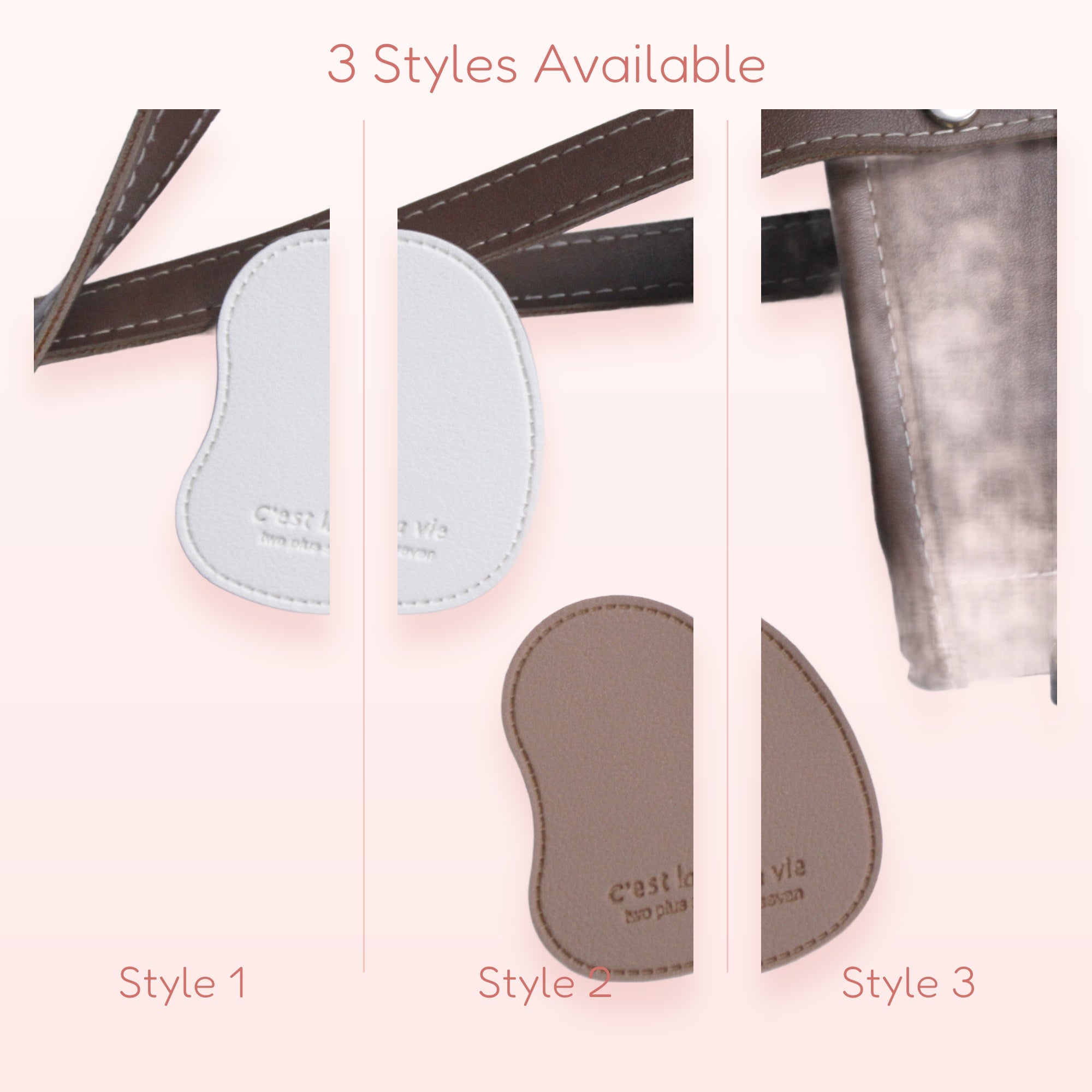 Minimalist Pebble Phone Grip Set | Aesthetic "C'est la vie" Pop Socket Stand
