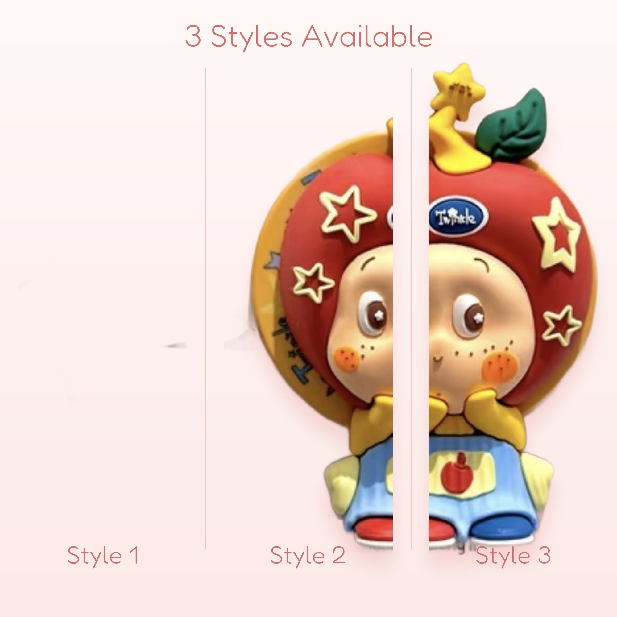 Cute Apple Character Phone Grip | Kawaii Red Fruit Pop Socket Stand