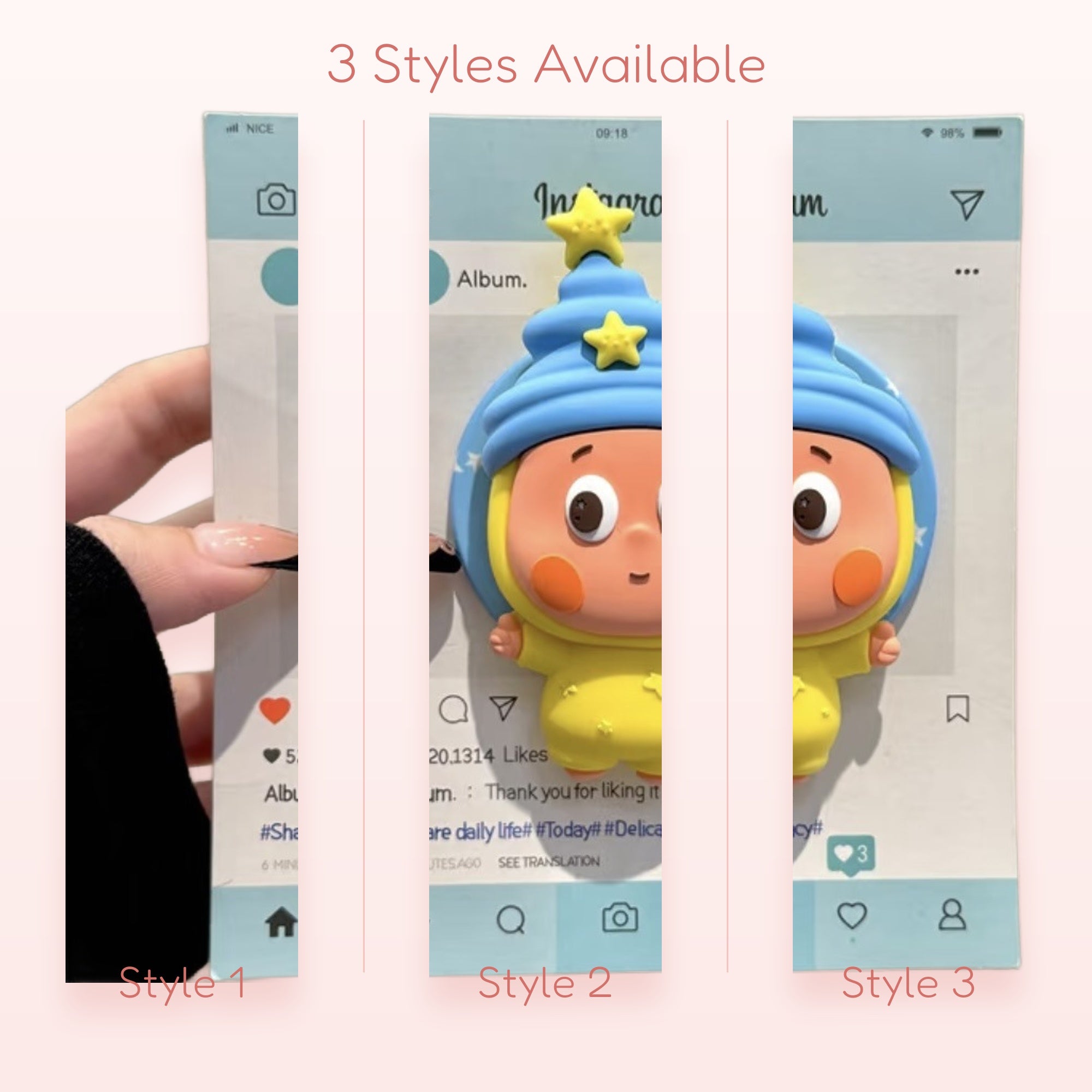 That Girl — Cute Chibi Girl Phone Grip Stand
