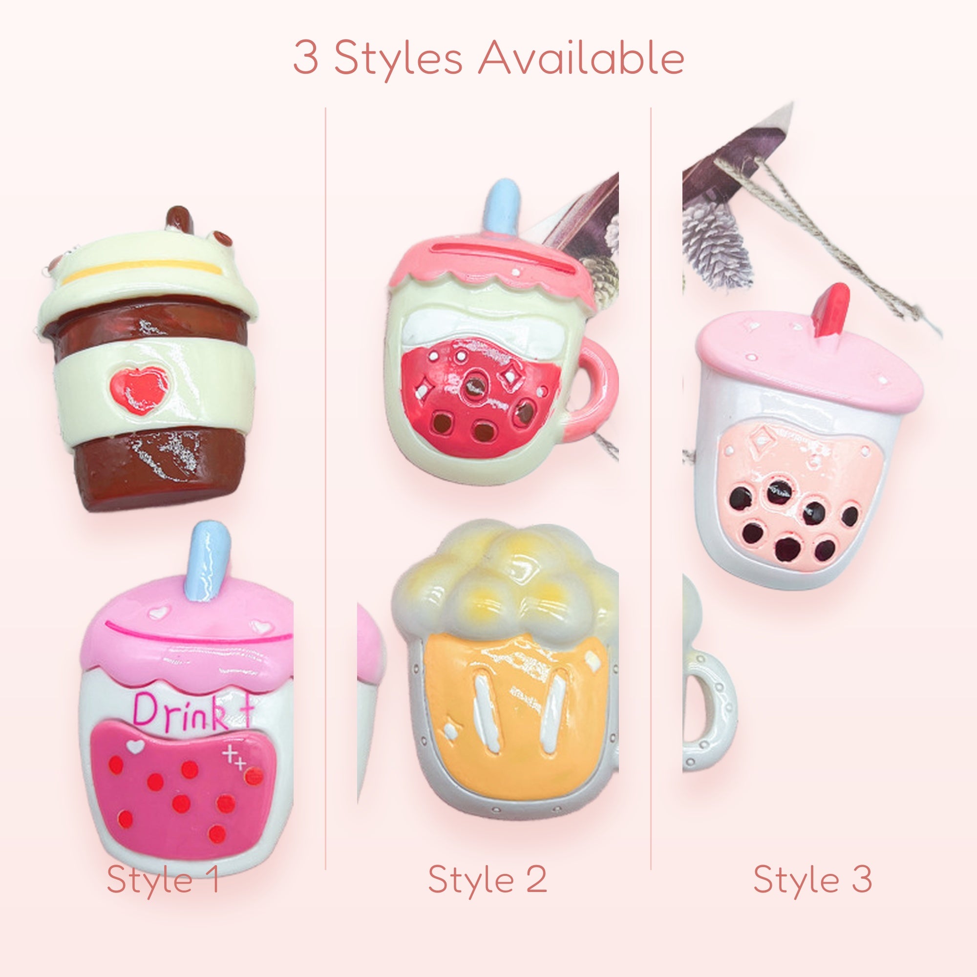 Kawaii Bubble Tea Drink Phone Grip | Cute Boba Cup Pop Socket Stand