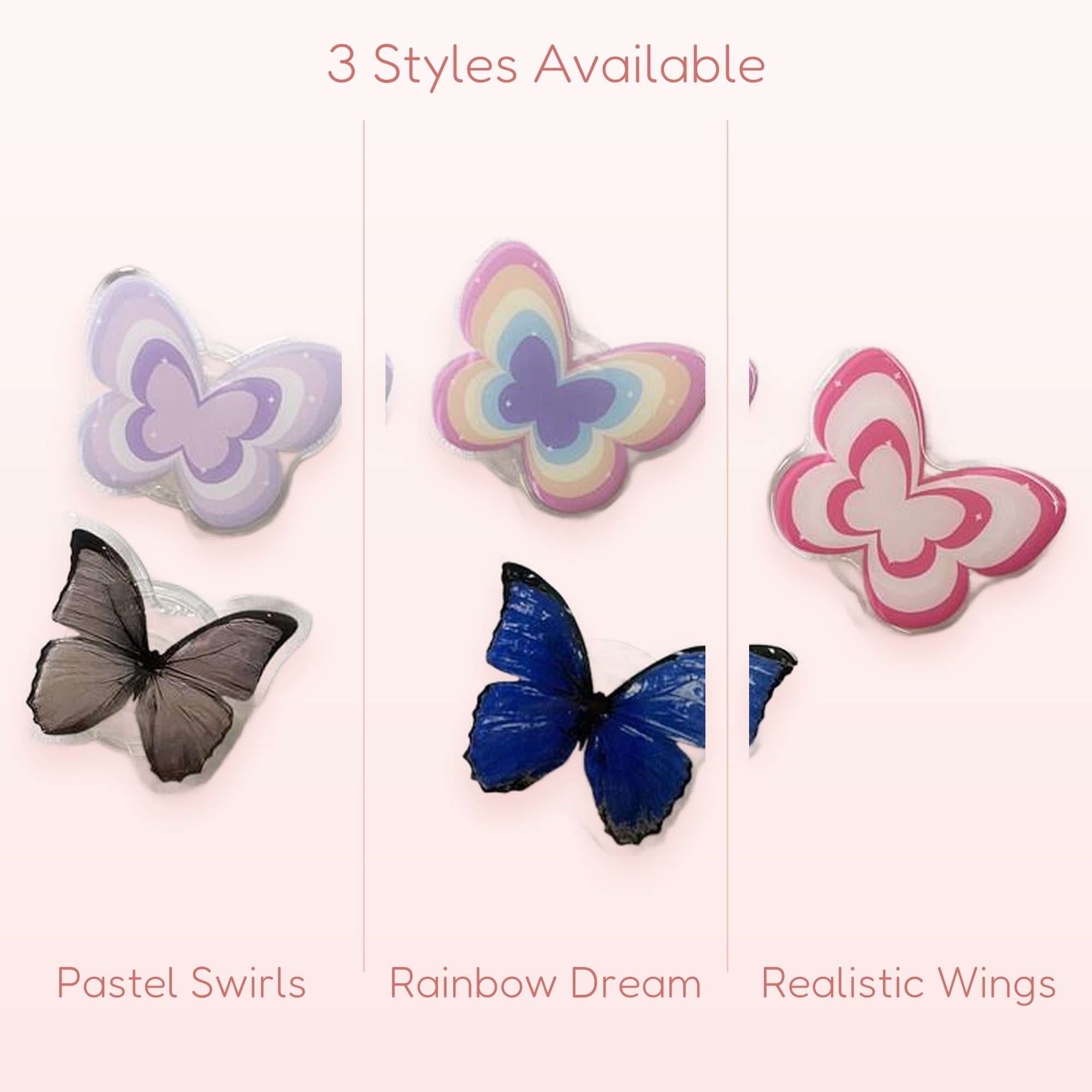 Cute Butterfly Phone Grip | Kawaii Pop-Up Phone Holder Stand