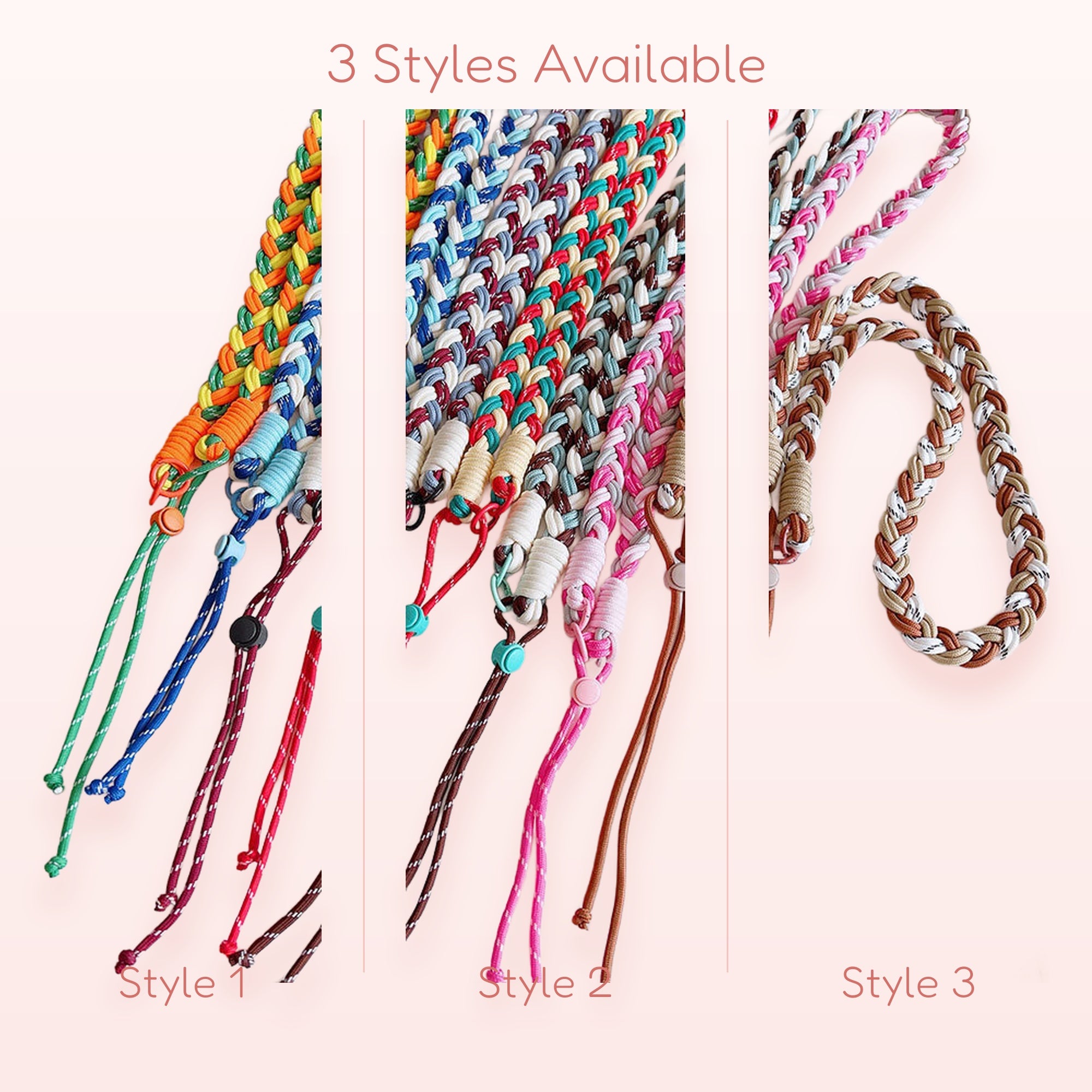 Braided Rope Phone Lanyard Strap | Colorful Woven Wrist & Neck Charm