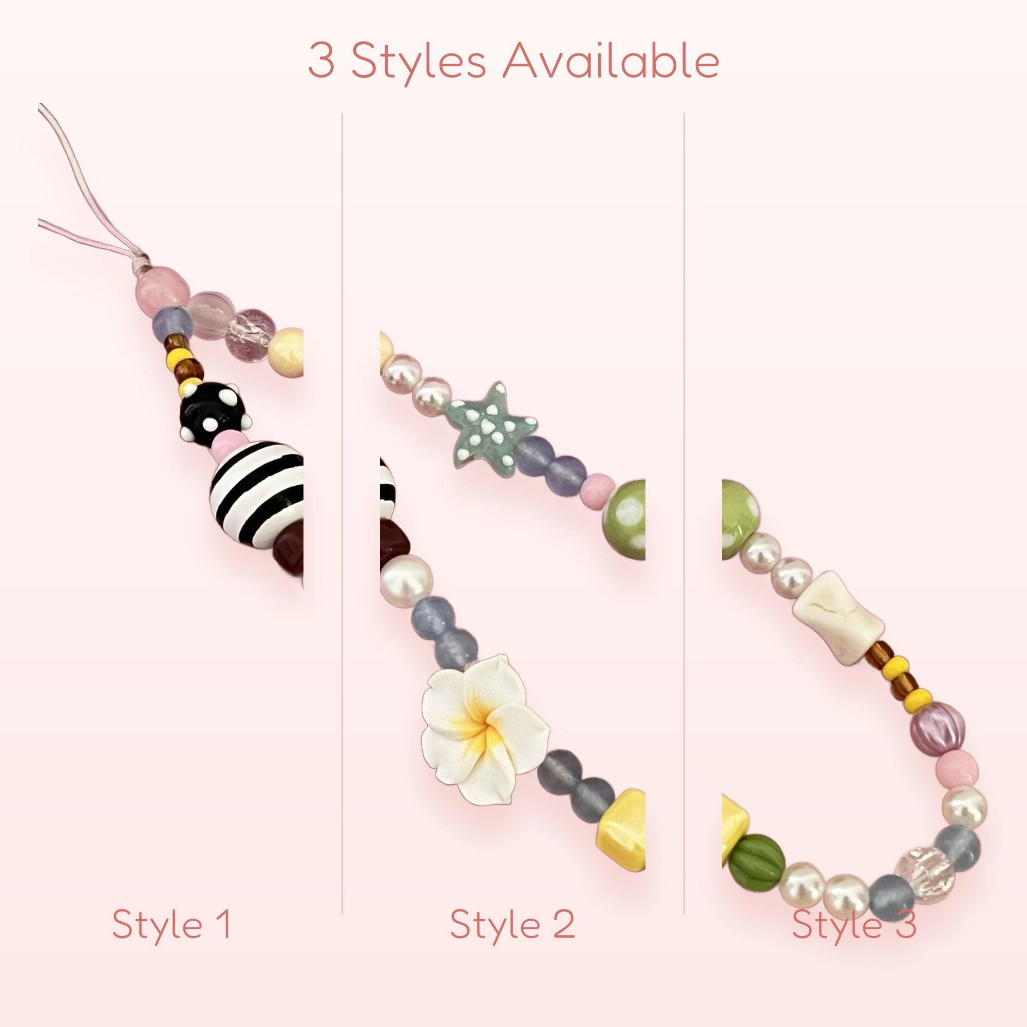 Ballerina — Pearl & Bow Phone Charm Wrist Lanyard