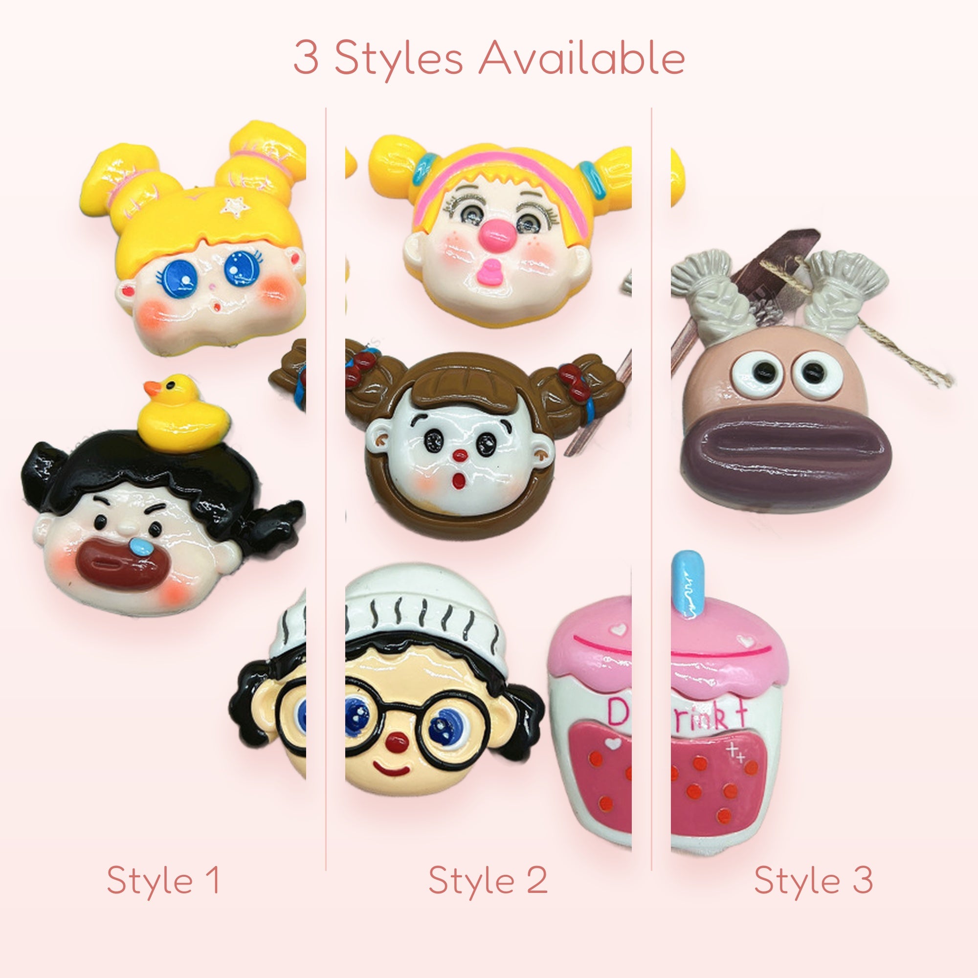 Kawaii Cartoon Character Phone Grips | Cute Resin Pop Socket Stands
