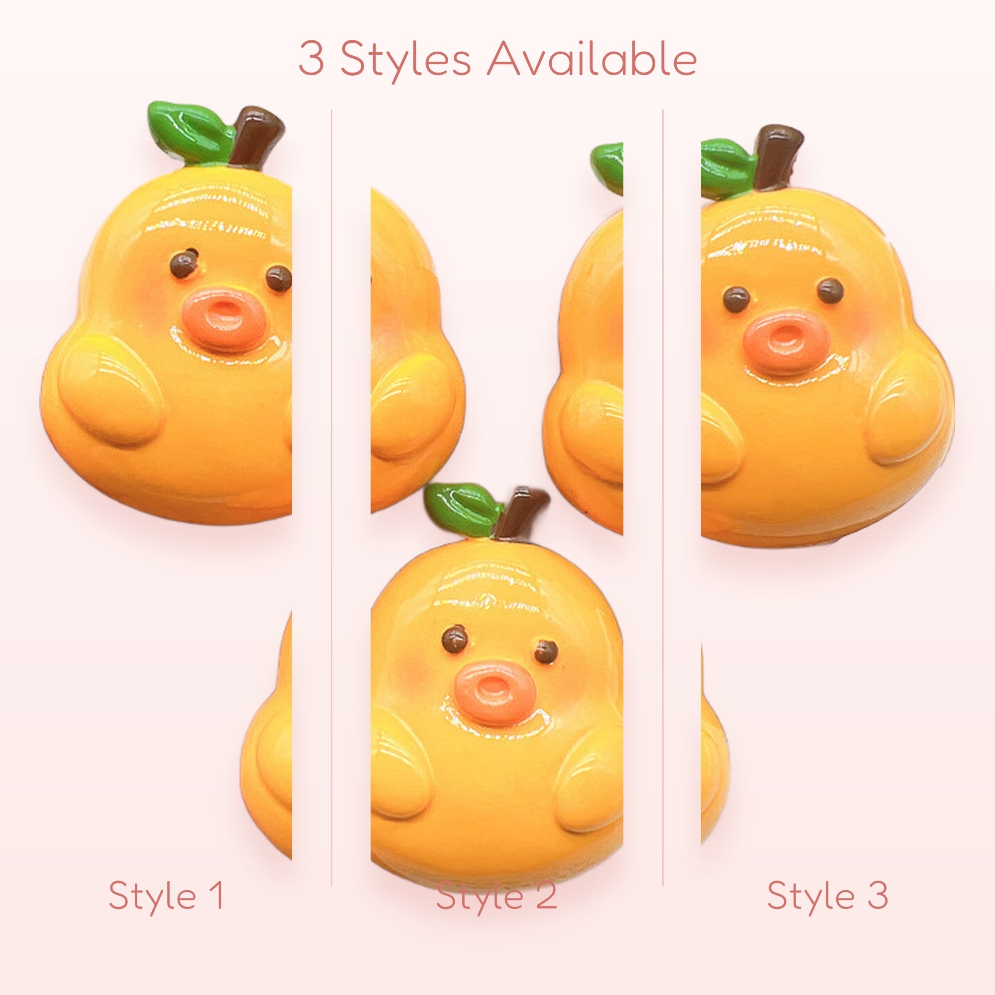 Cute Orange Duck Phone Grip | Kawaii Fruit Animal Pop Socket Stand