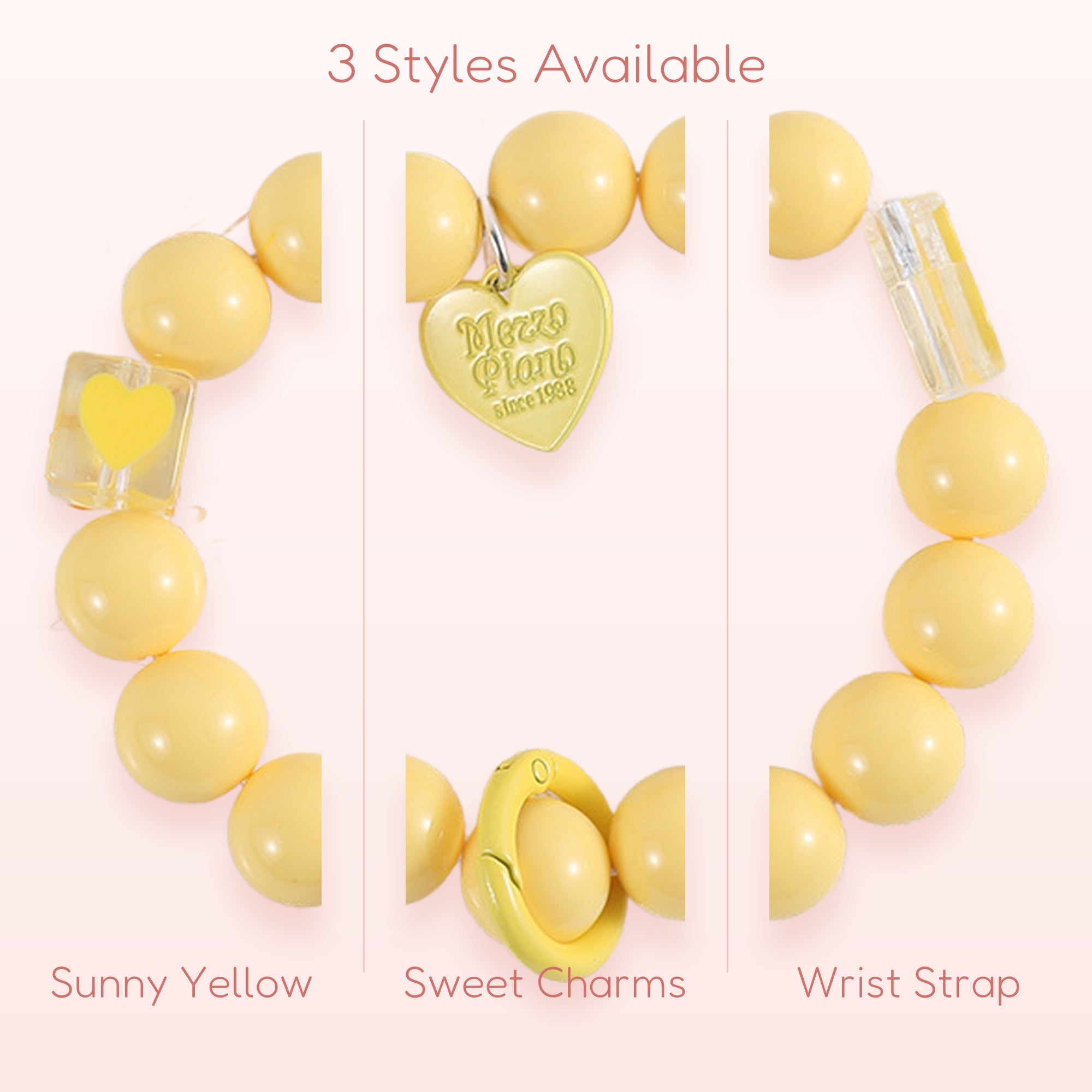 Soft Serve — Pink Heart Phone Charm Strap & Lanyard