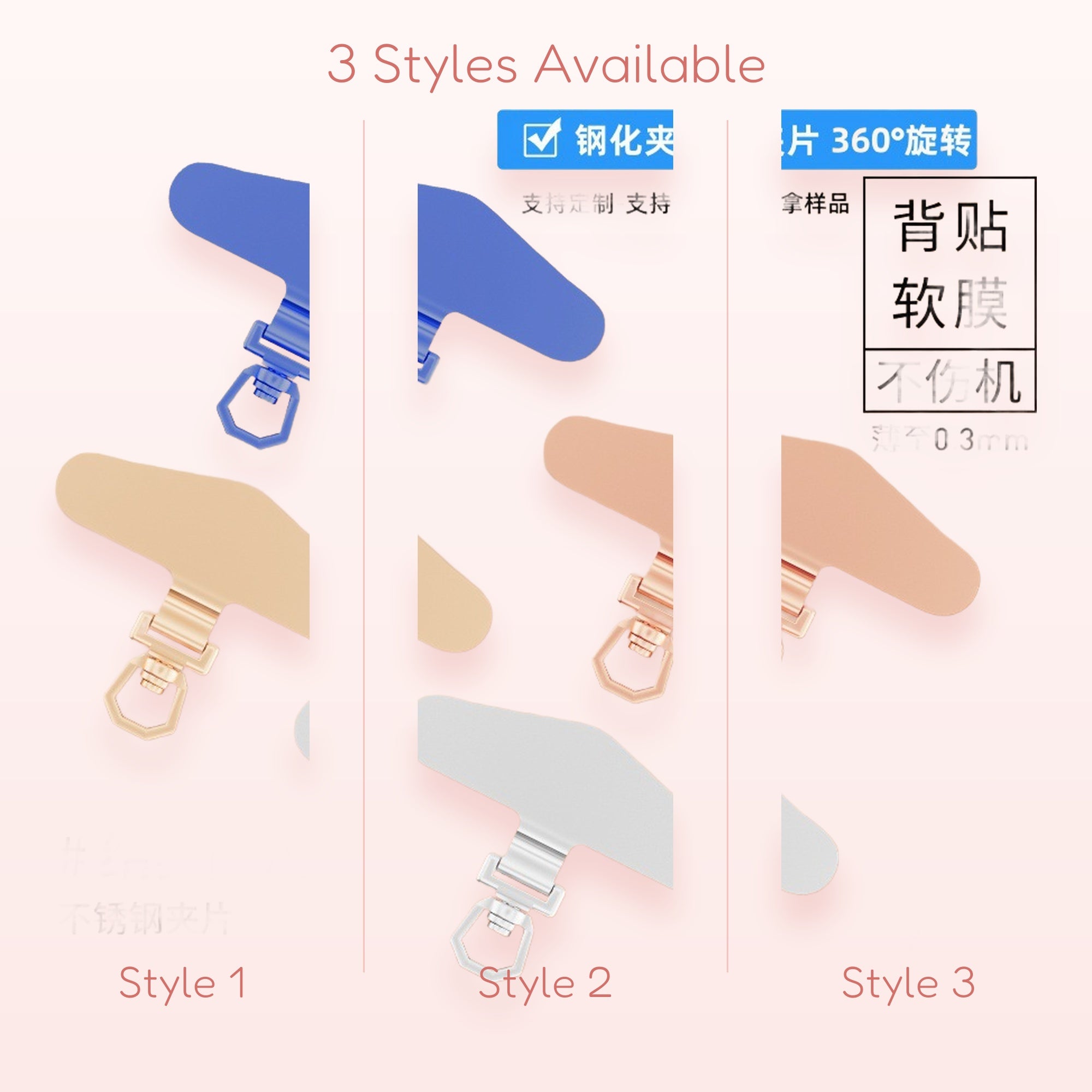 Durable Stainless Steel Phone Ring Holder | 360° Rotating Back Sticker Grip