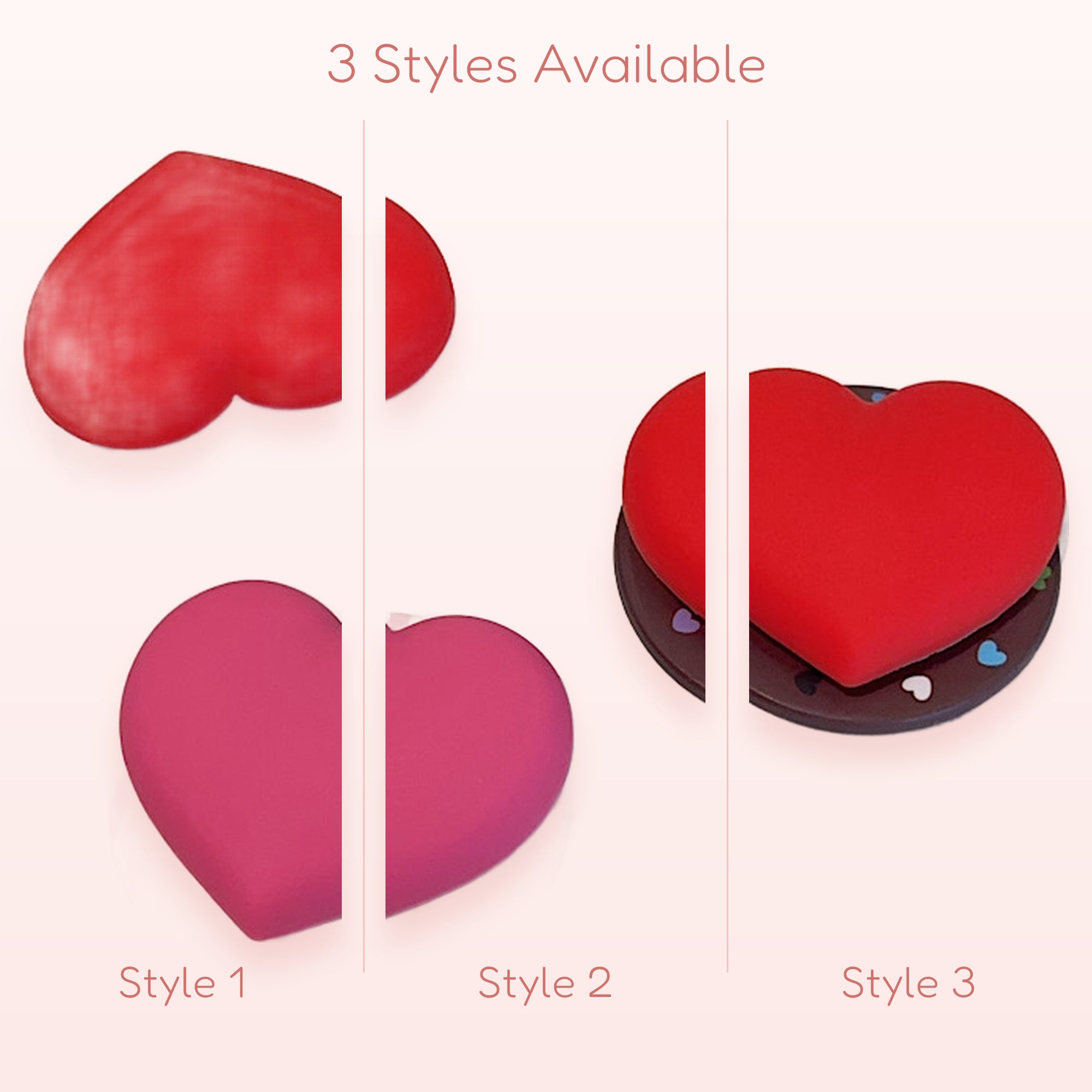 Cute Heart Phone Grip | Kawaii Pop Socket Stand in Red and Pink