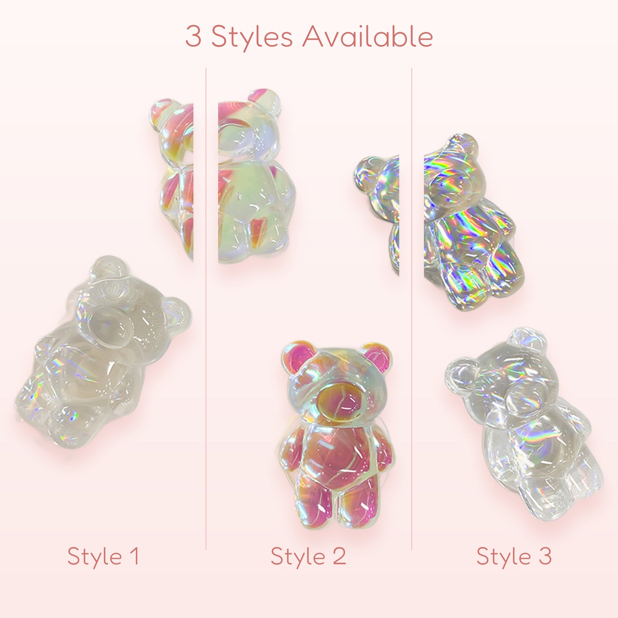 Bear Transparent Mobile Phone Grip Stand Finger | SIMPLYBUBBI Phone Grip