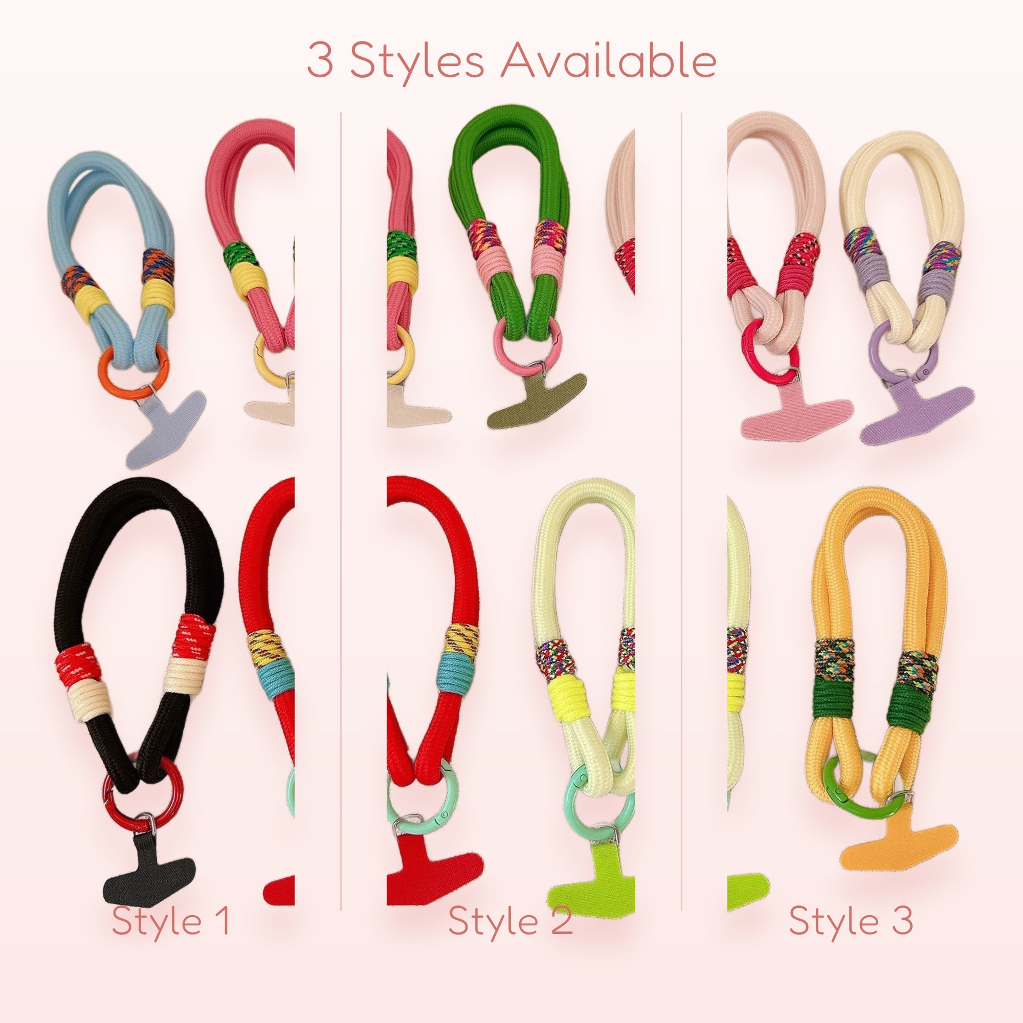 Colorful Braided Rope Phone Charm Strap | Y2K Aesthetic Wrist Lanyard