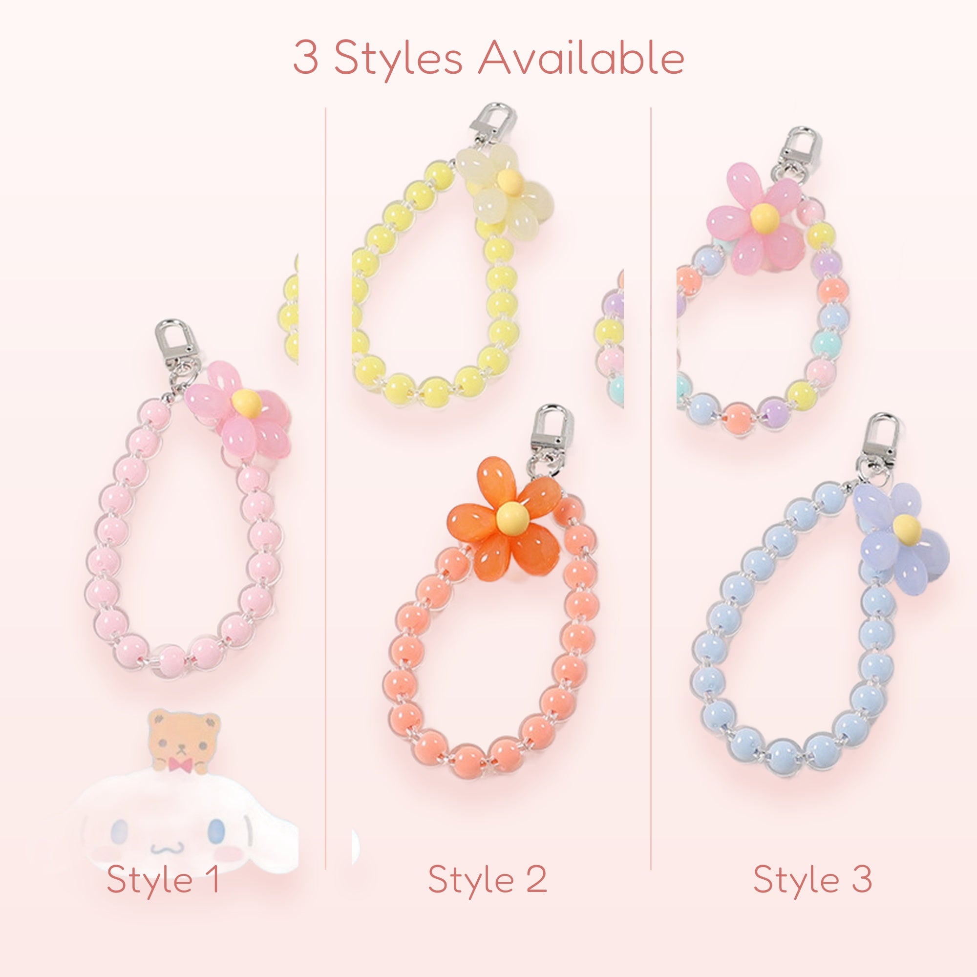 Cute Phone Chain,Beaded Phone Strap,Cell | SIMPLYBUBBI Phone Charm
