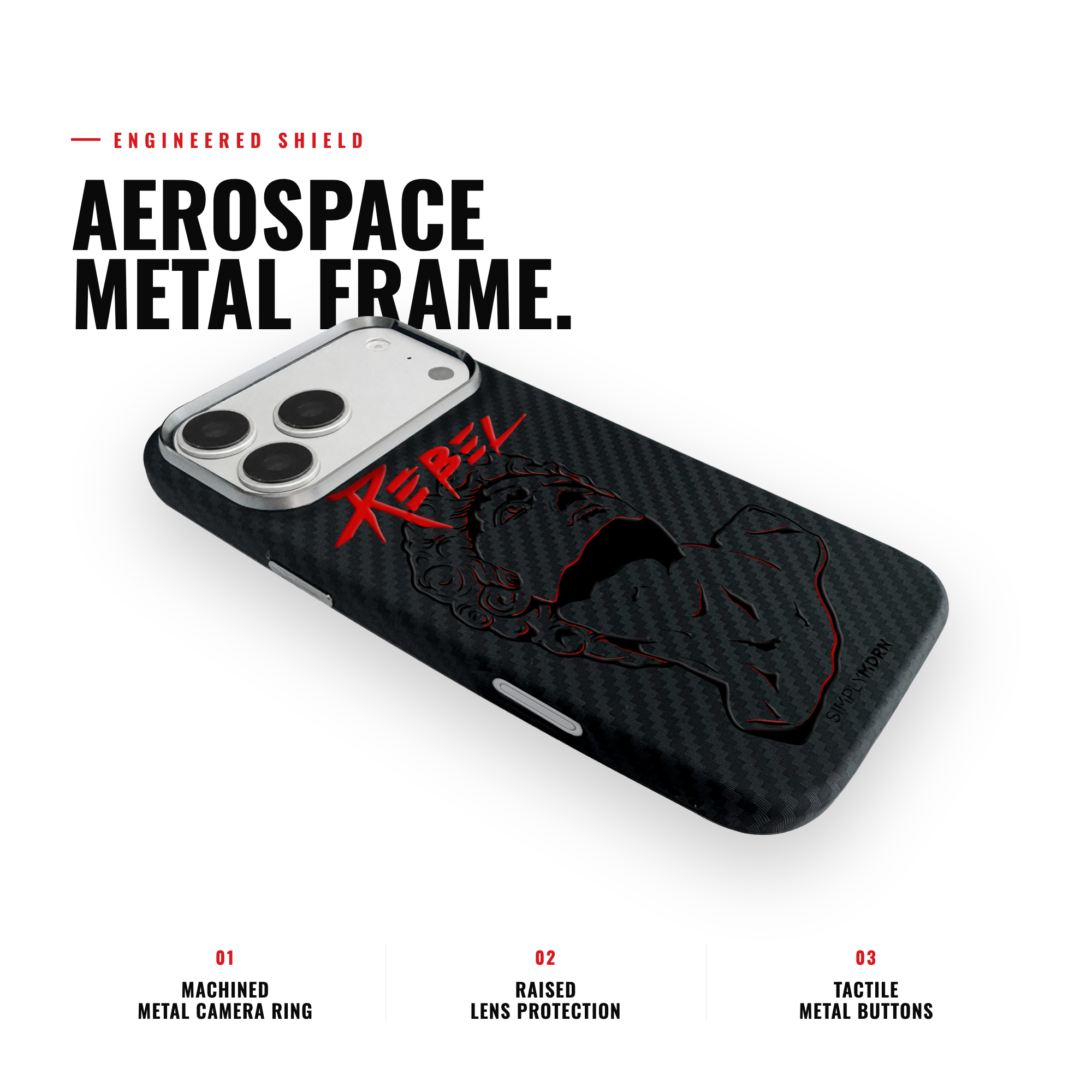REBEL Carbon [S2] iPhone case image 3