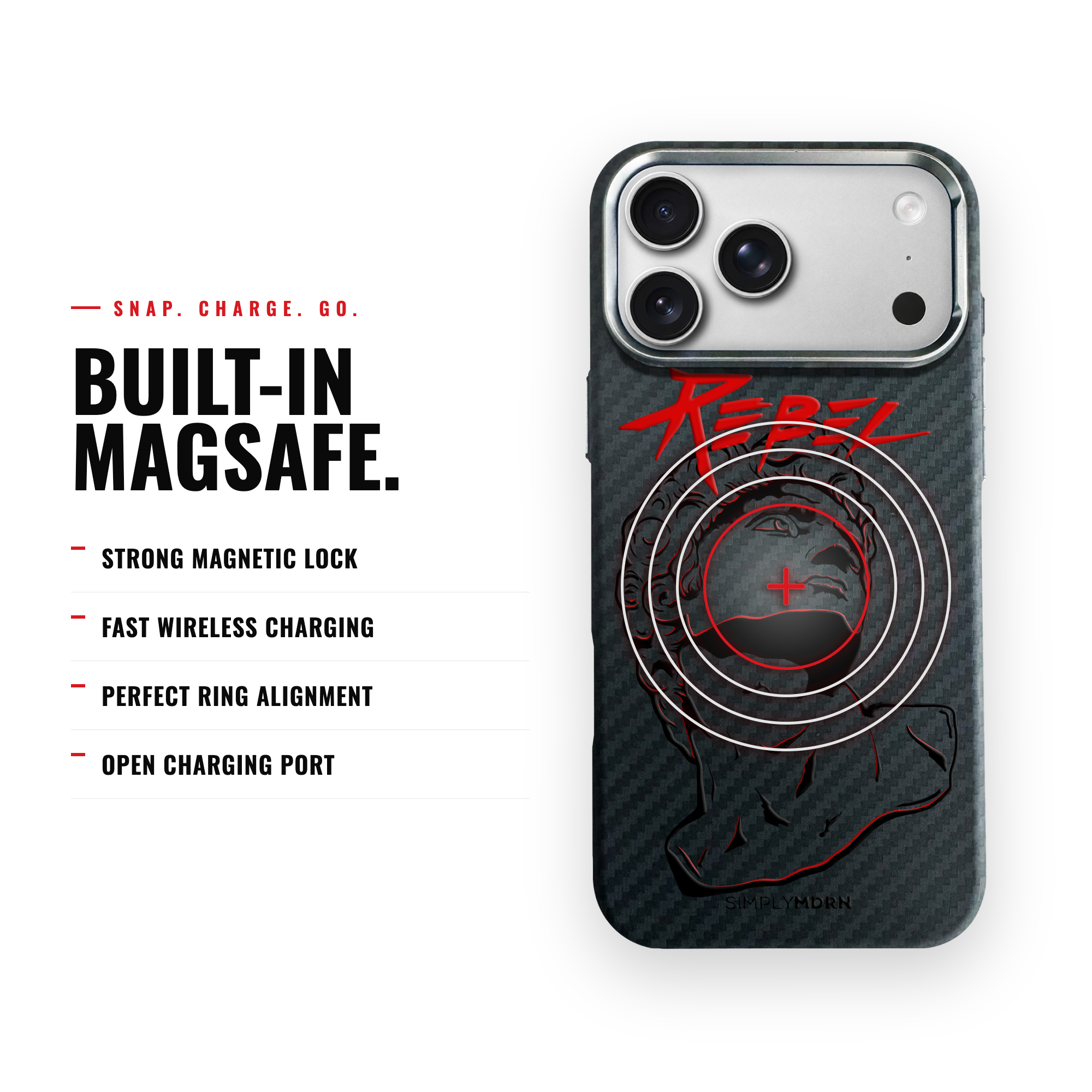REBEL Carbon [S2] iPhone case image 4