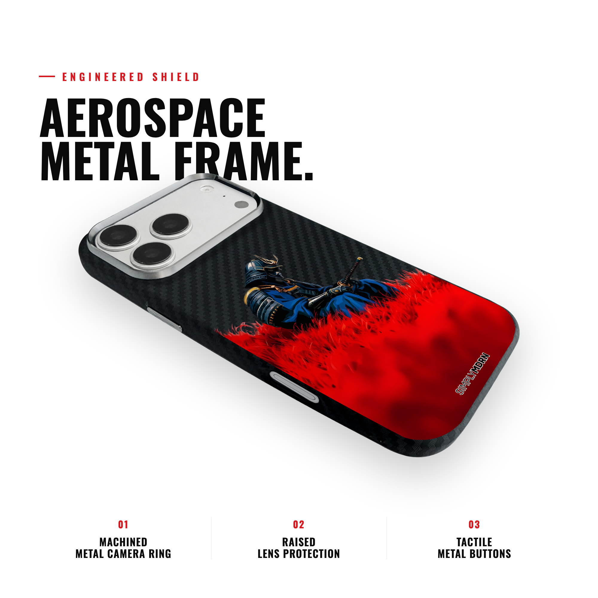 RED SAMURAI REVERIE Carbon [S2] iPhone case image 3