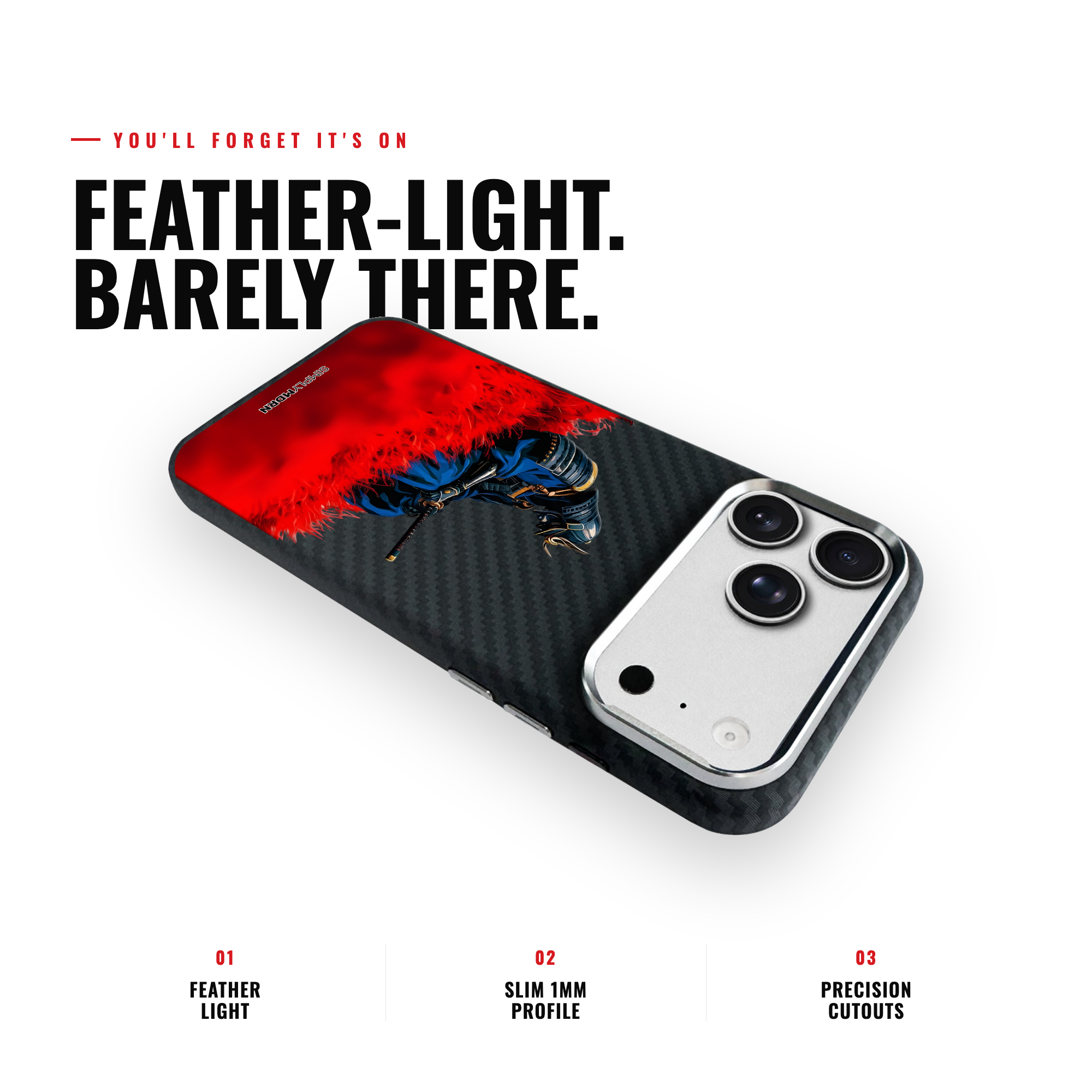 RED SAMURAI REVERIE Carbon [S2] iPhone case image 6