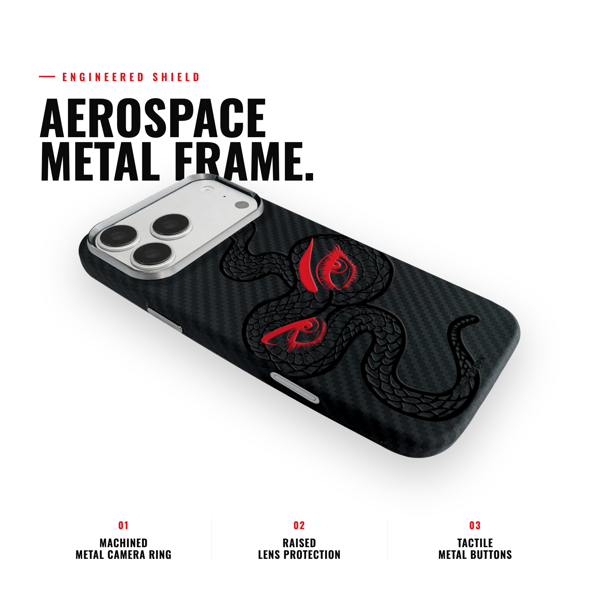 SNAKE EYES Carbon [S2] iPhone case image 3
