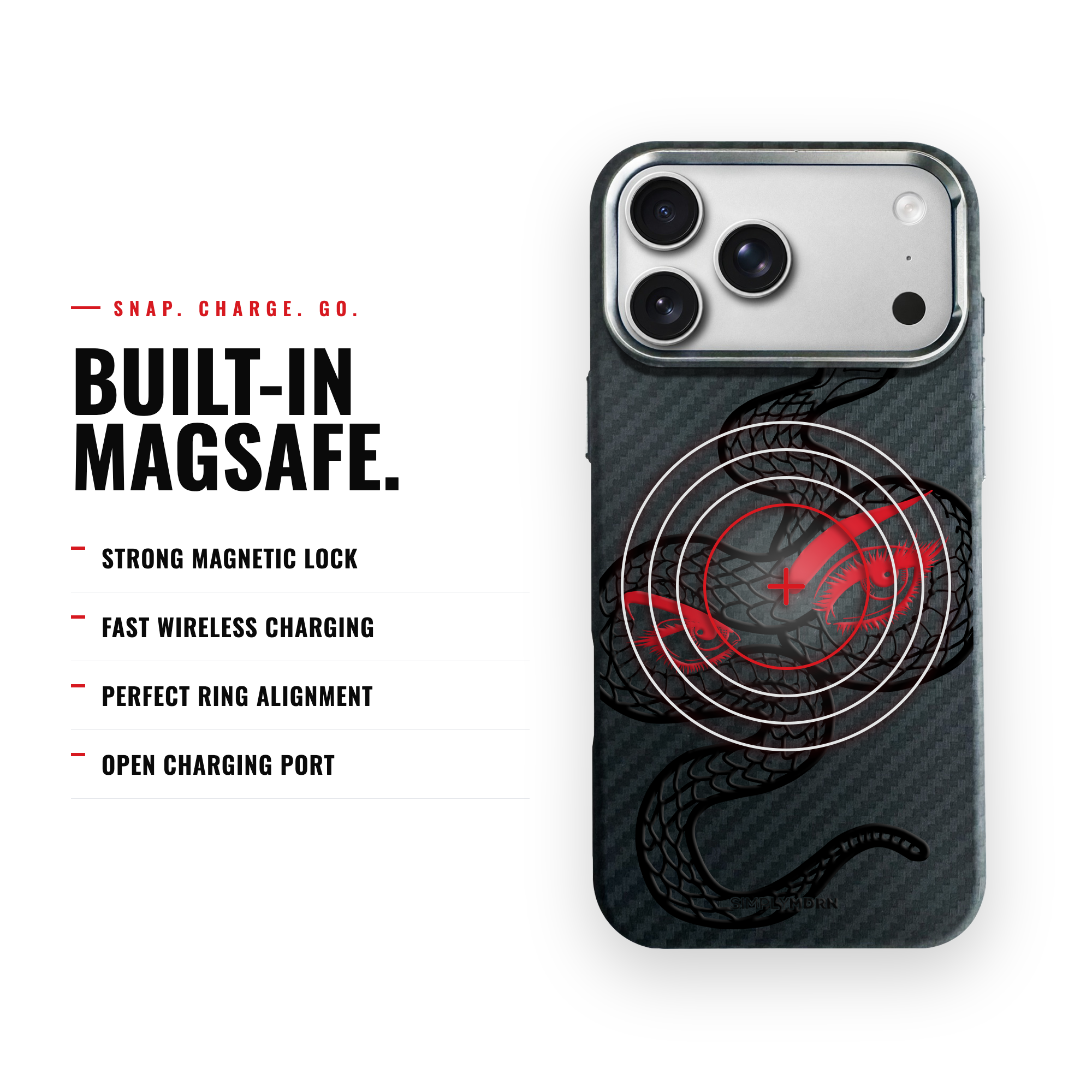 SNAKE EYES Carbon [S2] iPhone case image 4