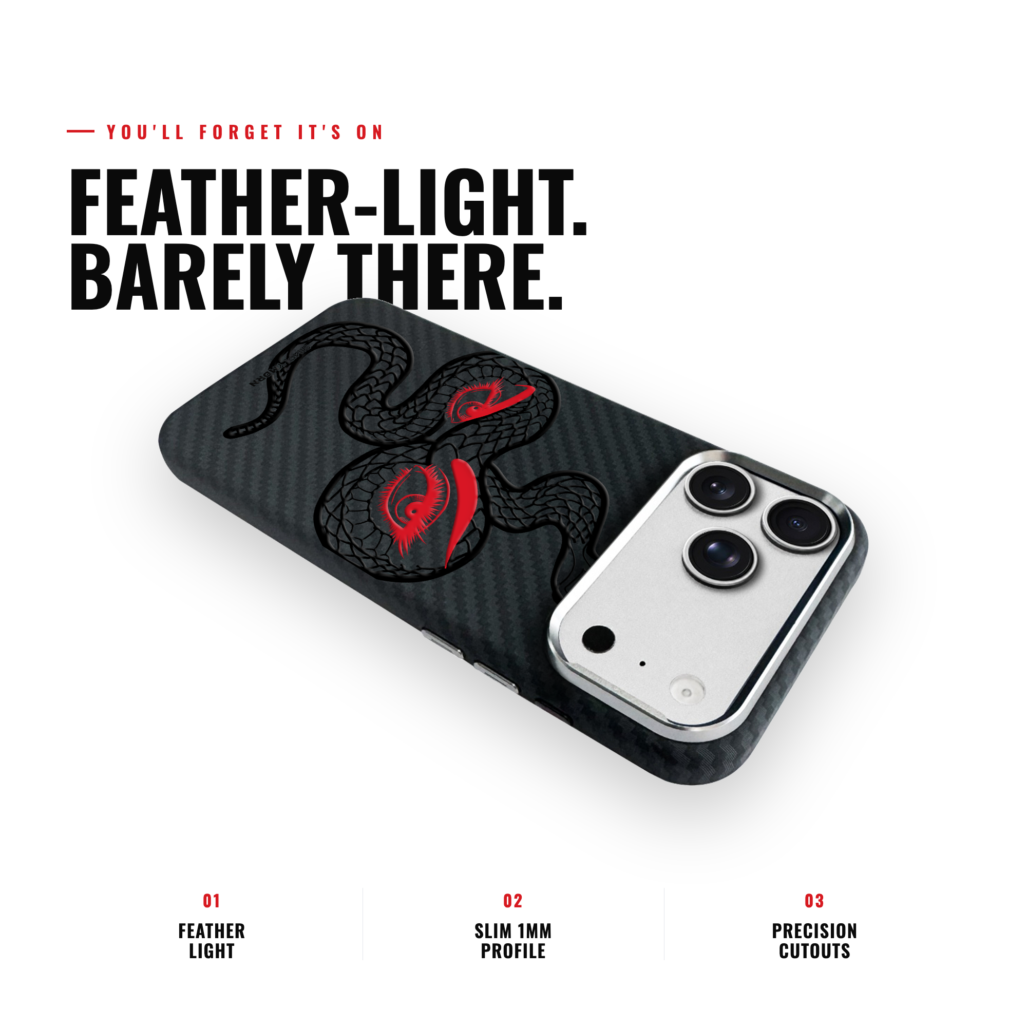 SNAKE EYES Carbon [S2] iPhone case image 6