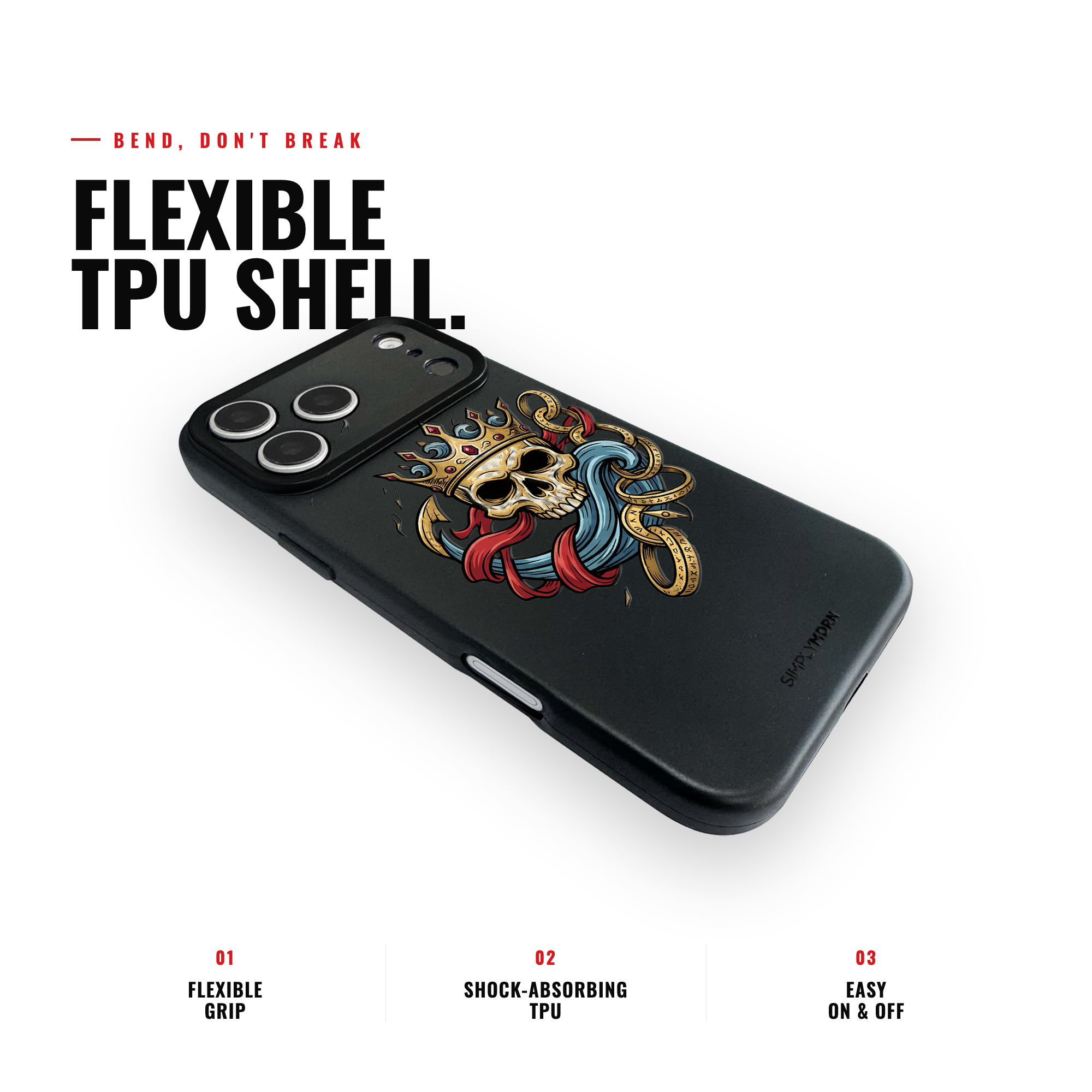 SKULL WAKE Slim [S2] iPhone case image 3