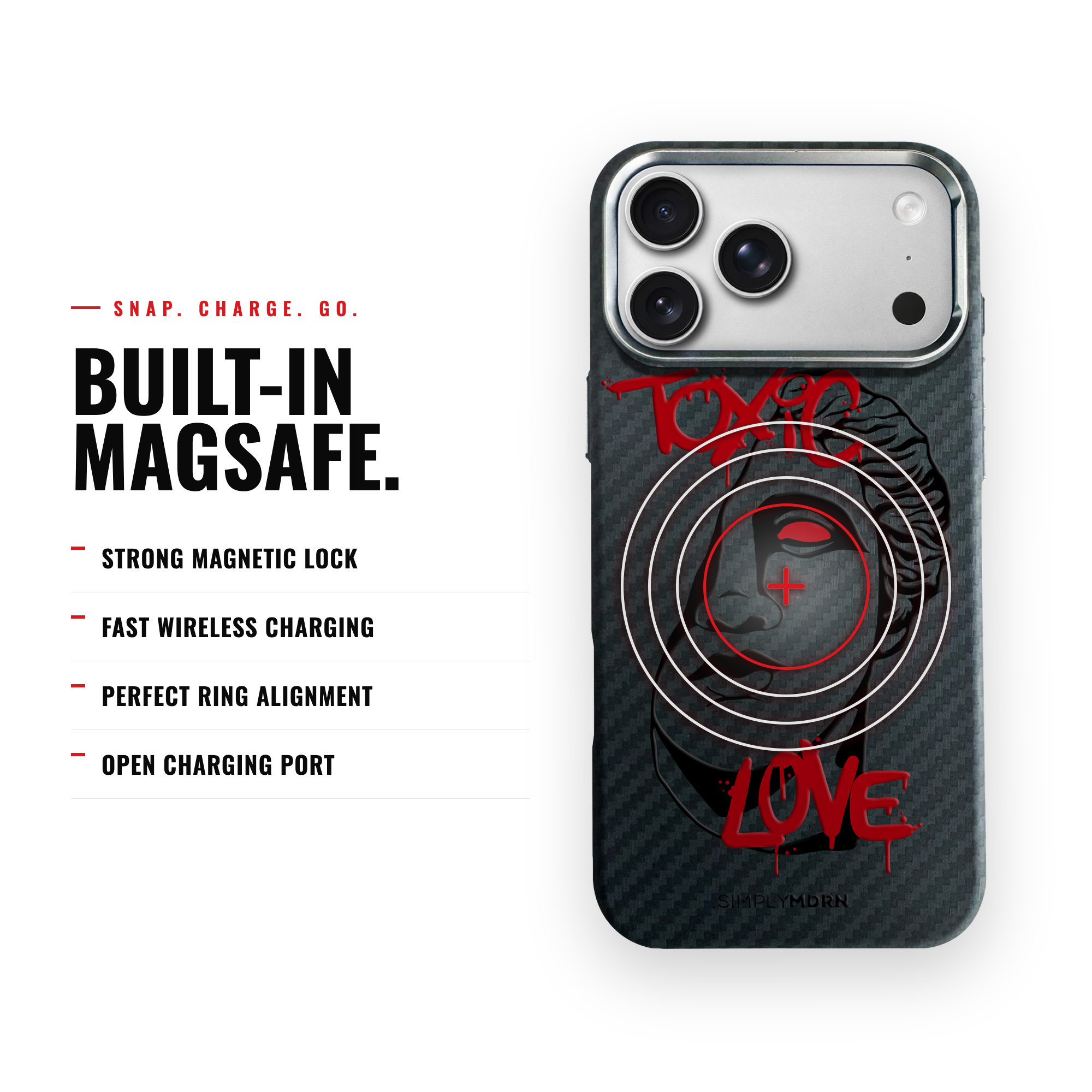 TOXIC LOVE Carbon [S2] iPhone case image 4