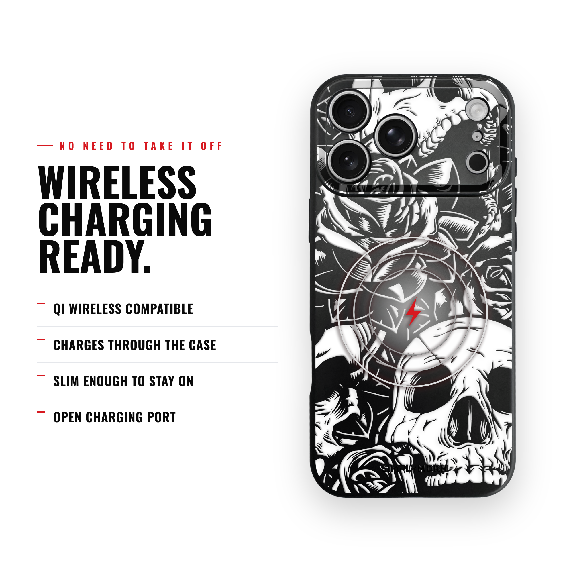 WHITE ROSE Slim [S2] iPhone case image 4