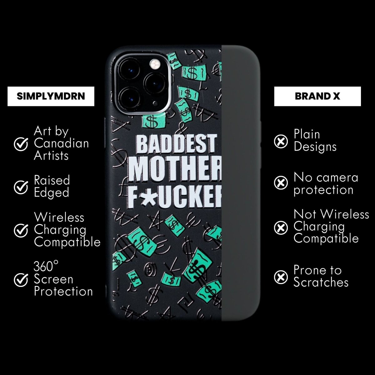 BADDEST MFER SLIM iPhone Case