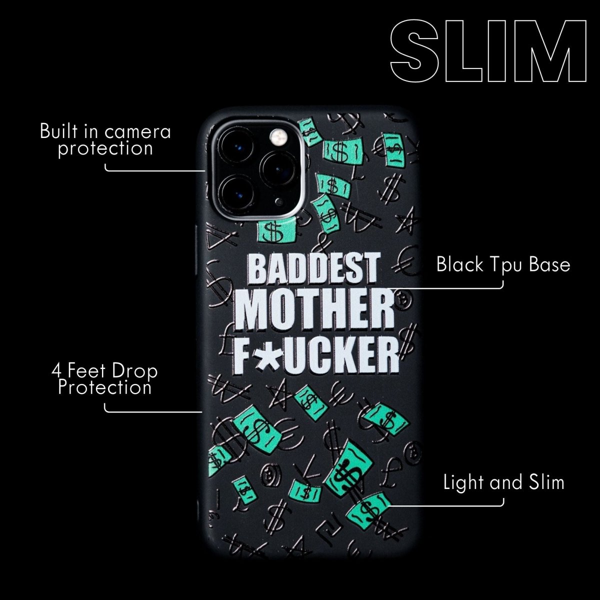 BADDEST MFER SLIM iPhone Case