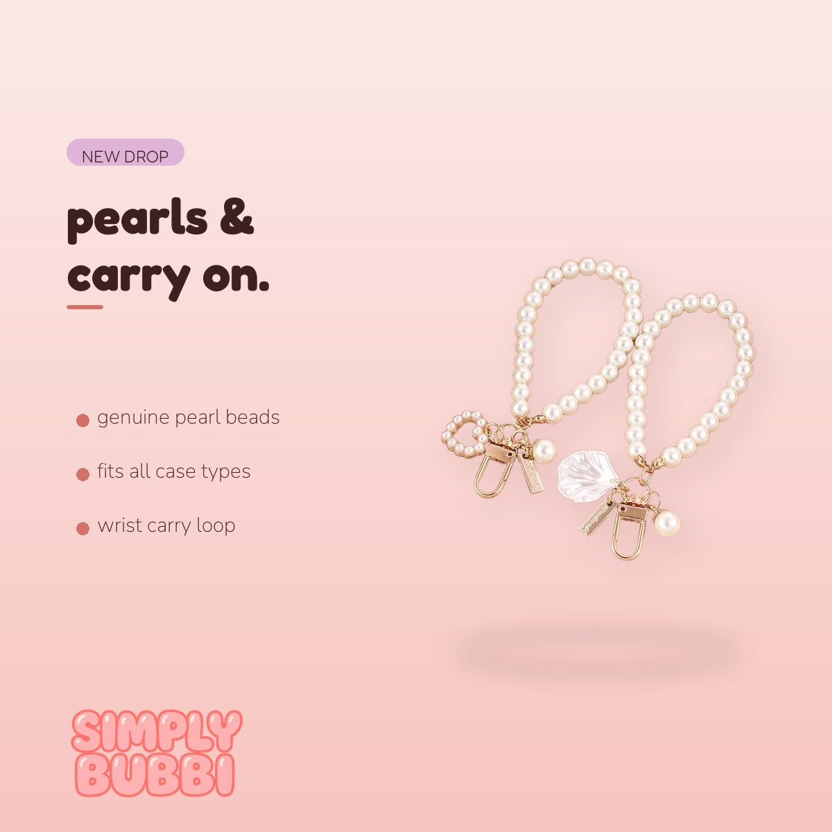 SIMPLYBUBBI Pearl Wrist Loop Strap - Image 2