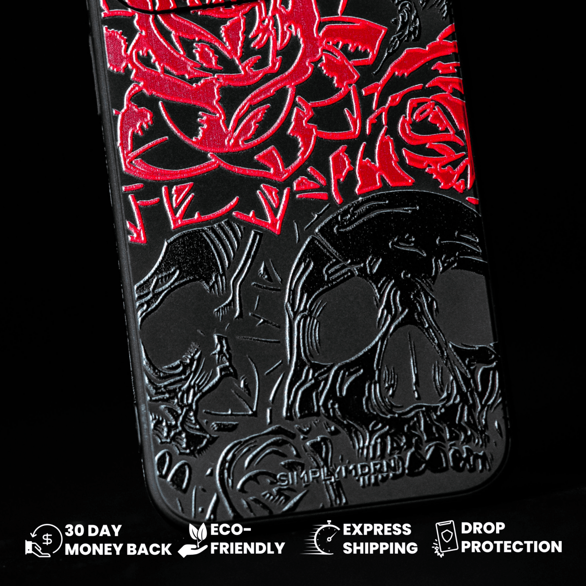 DARK ROSE Slim iPhone Case