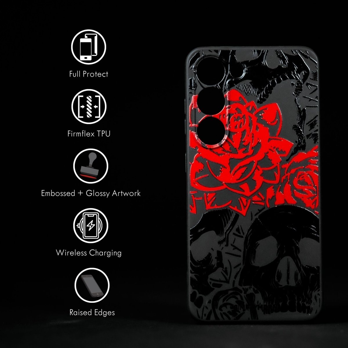 DARK ROSE Slim Android case