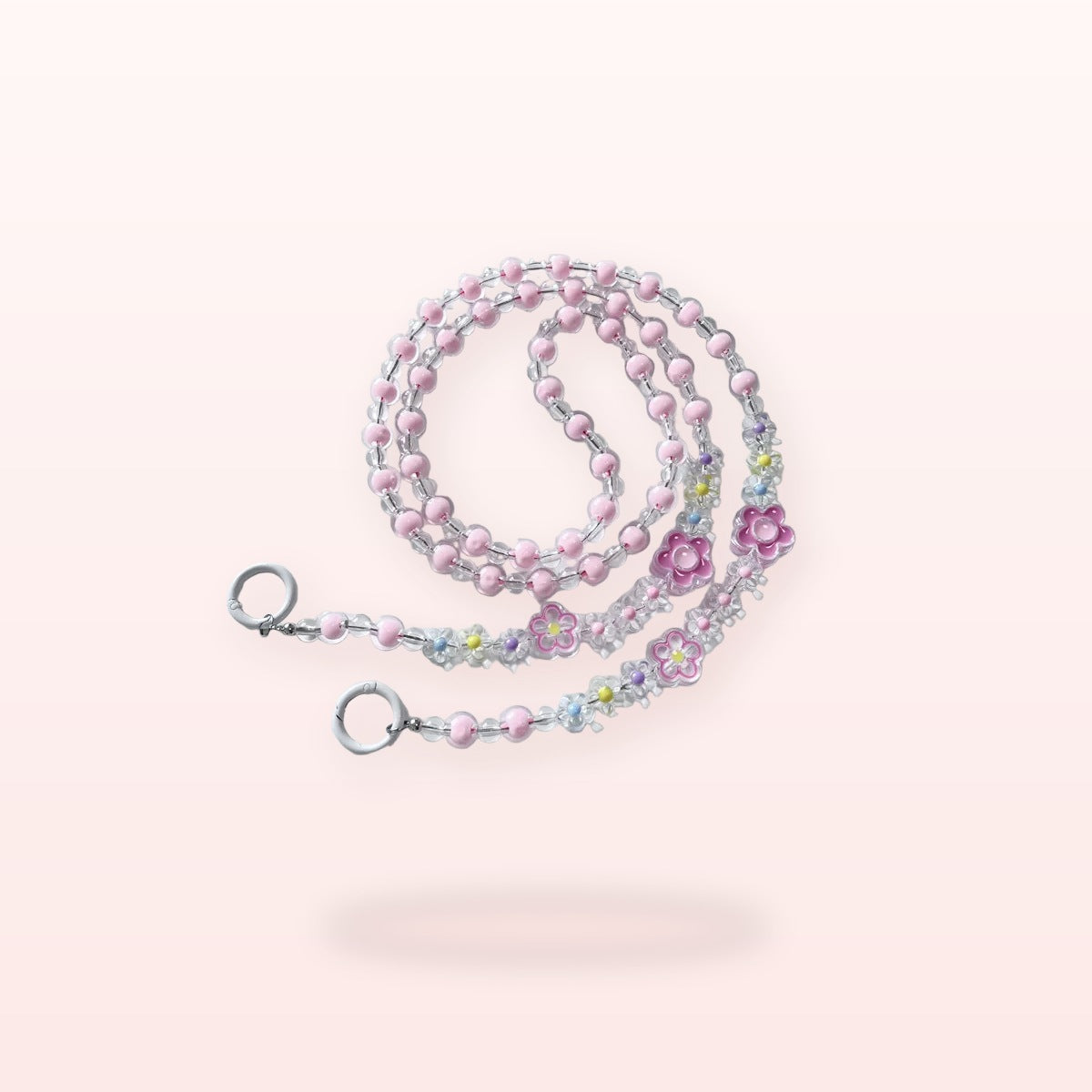 SIMPLYBUBBI Pink Pearl Bead Wrist Loop - Image 1