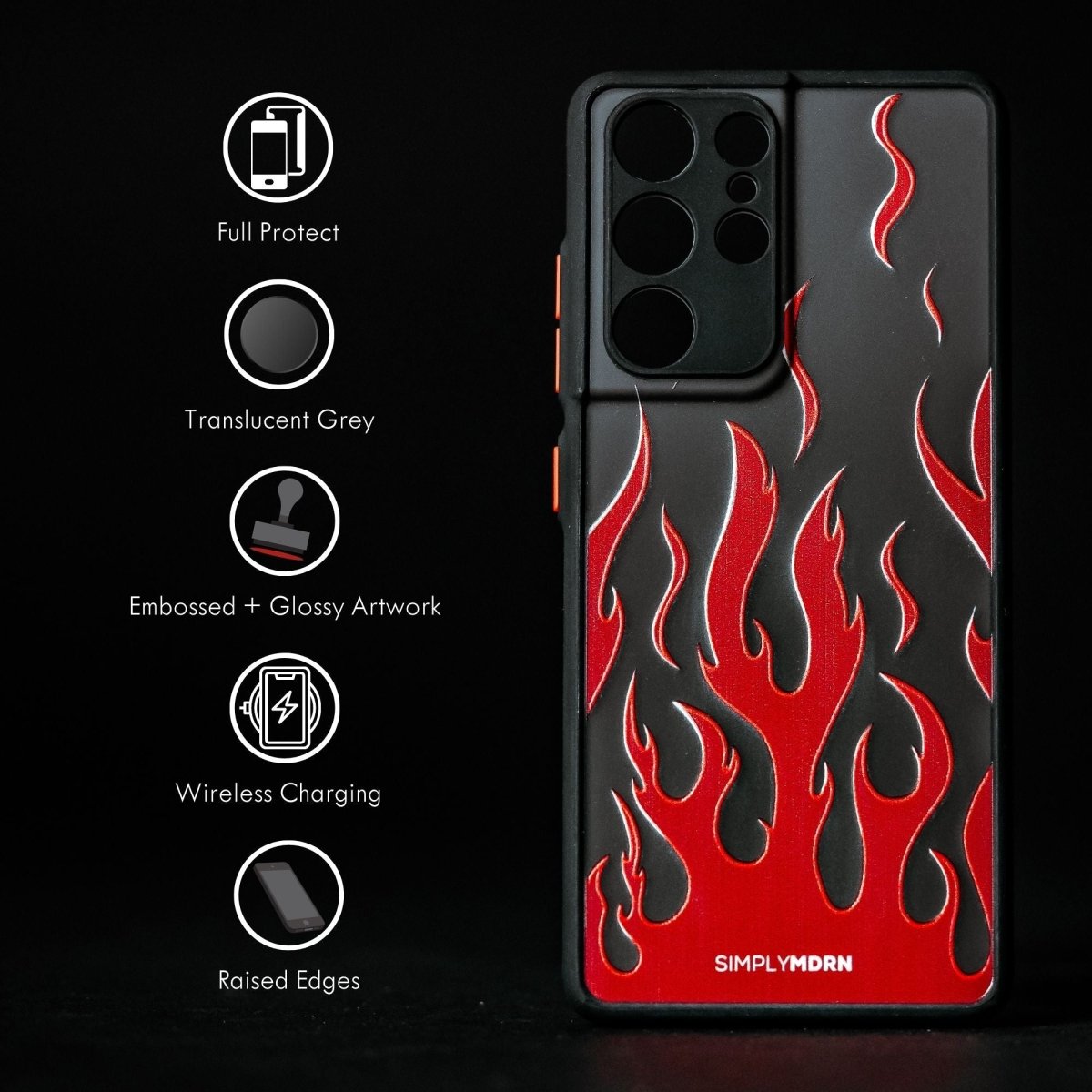 FLAMEZ Tough Android Case