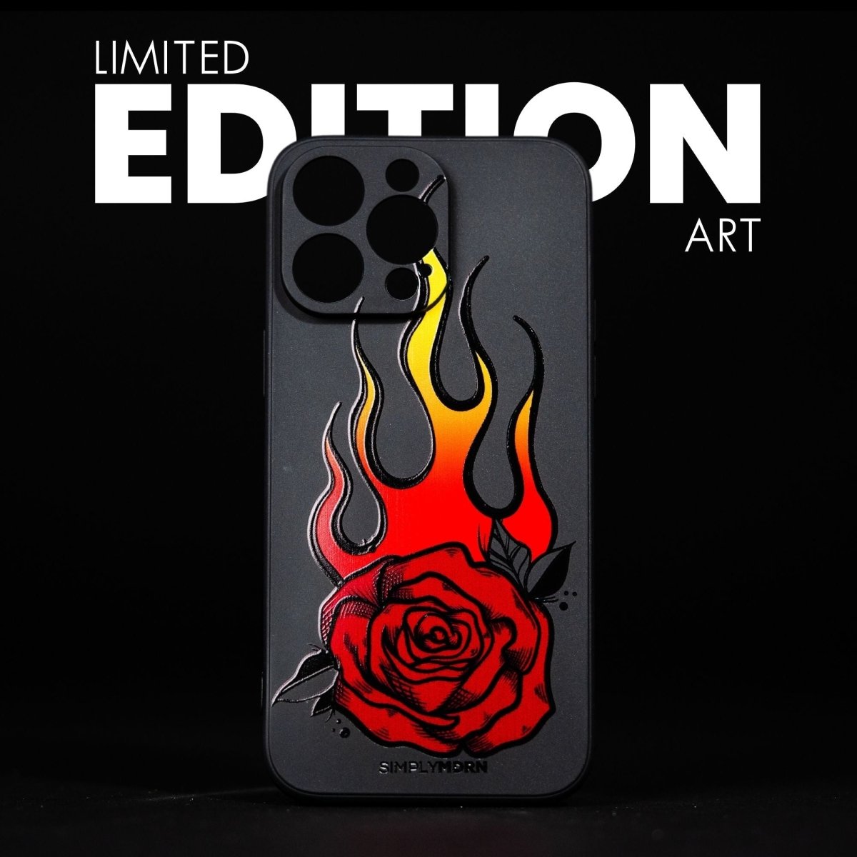 FLAMING PETALS Slim iPhone Case