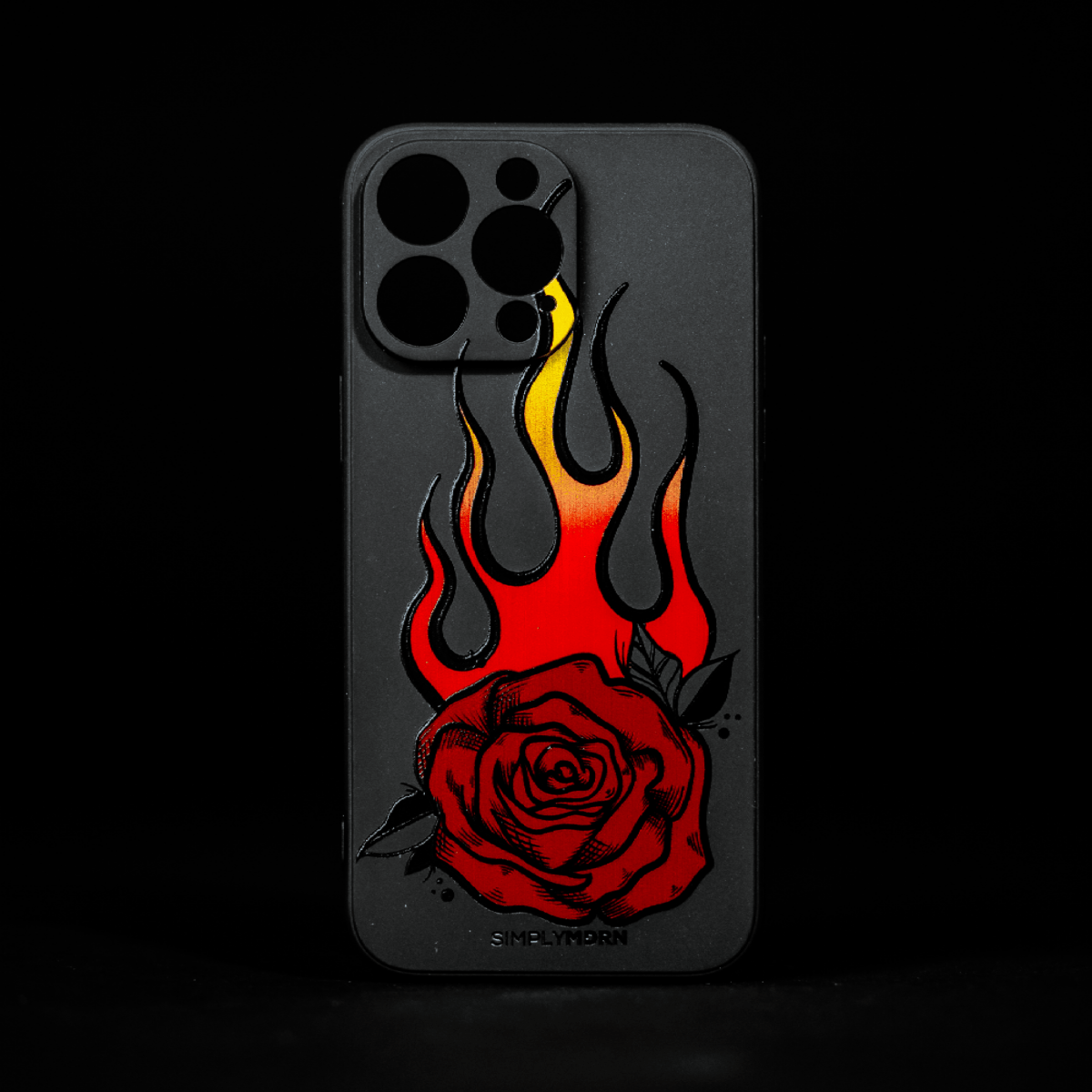 FLAMING PETALS Slim iPhone Case