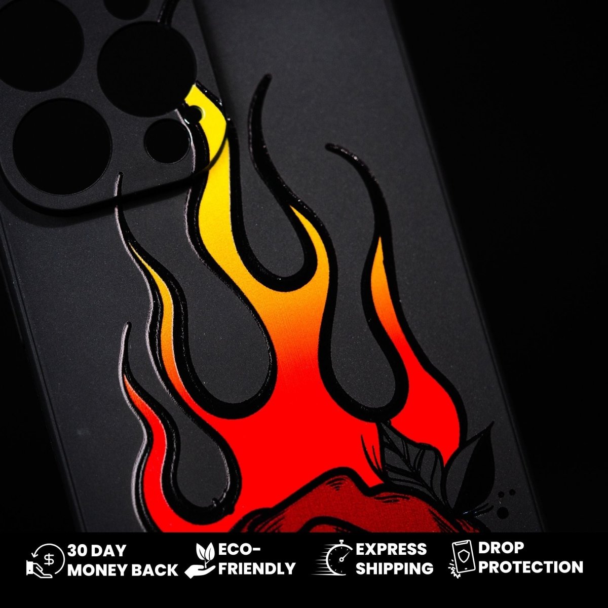 FLAMING PETALS Slim iPhone Case